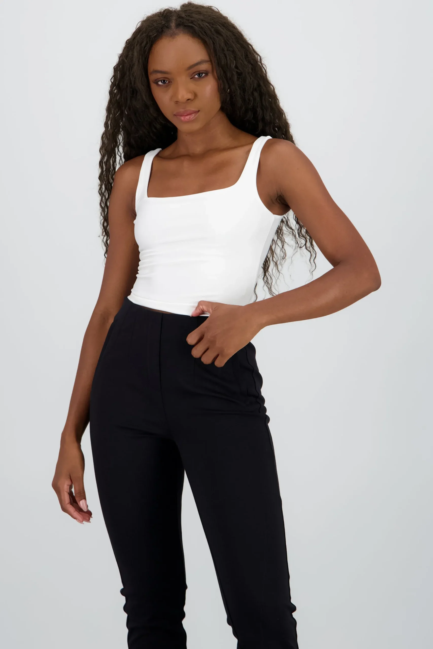 Shasa Double Layer Square Neck Top