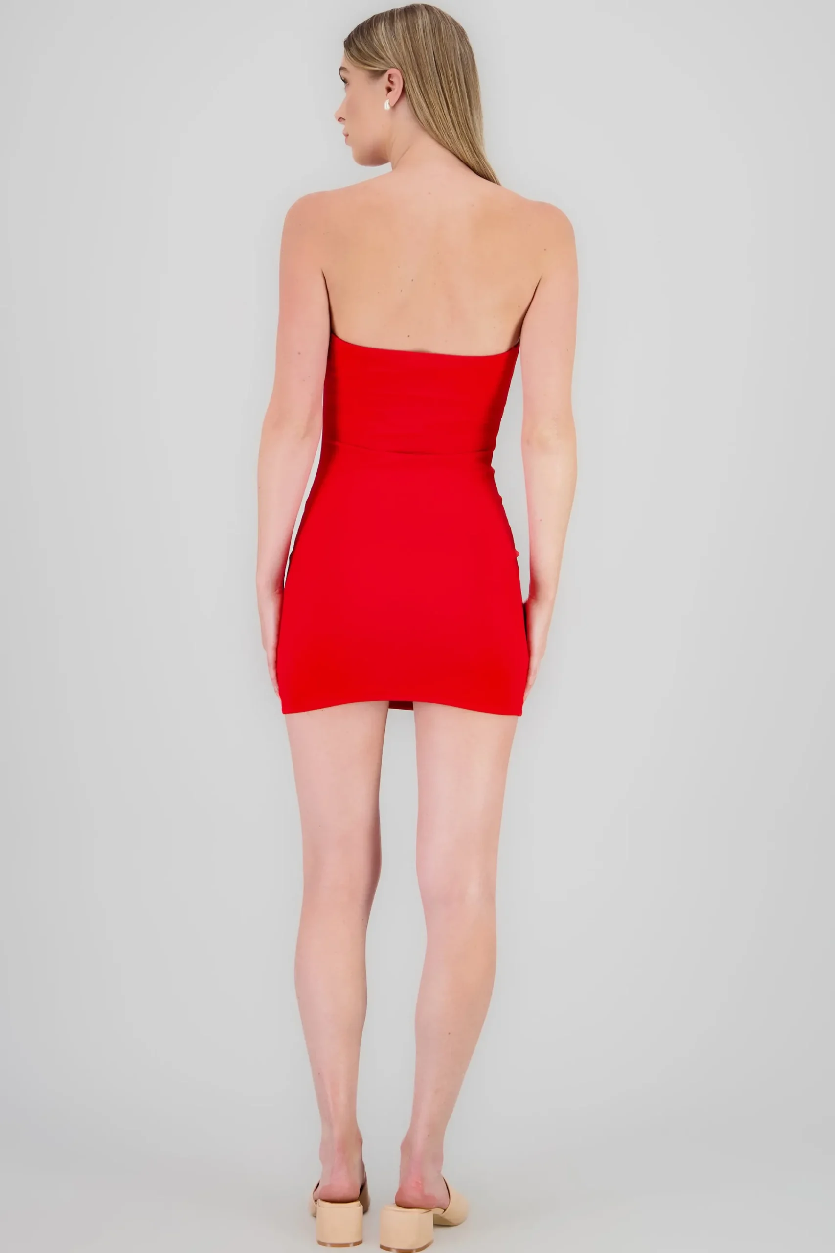 Shasa Double Layered Bandeau Mini Dress