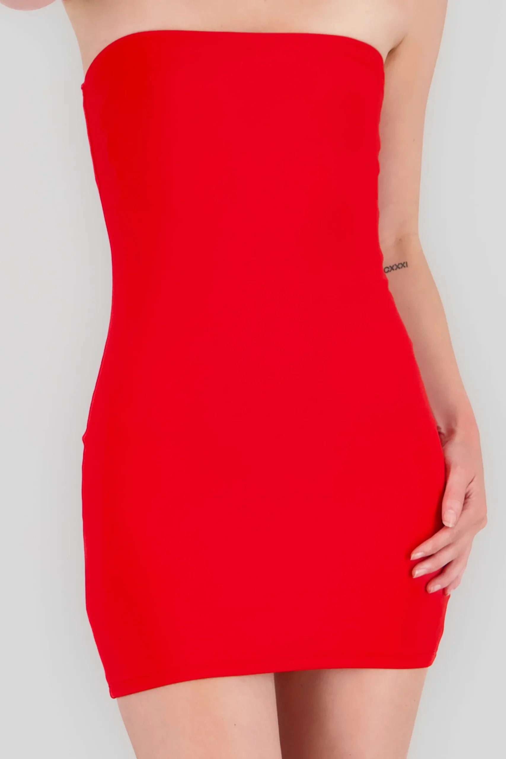 Shasa Double Layered Bandeau Mini Dress