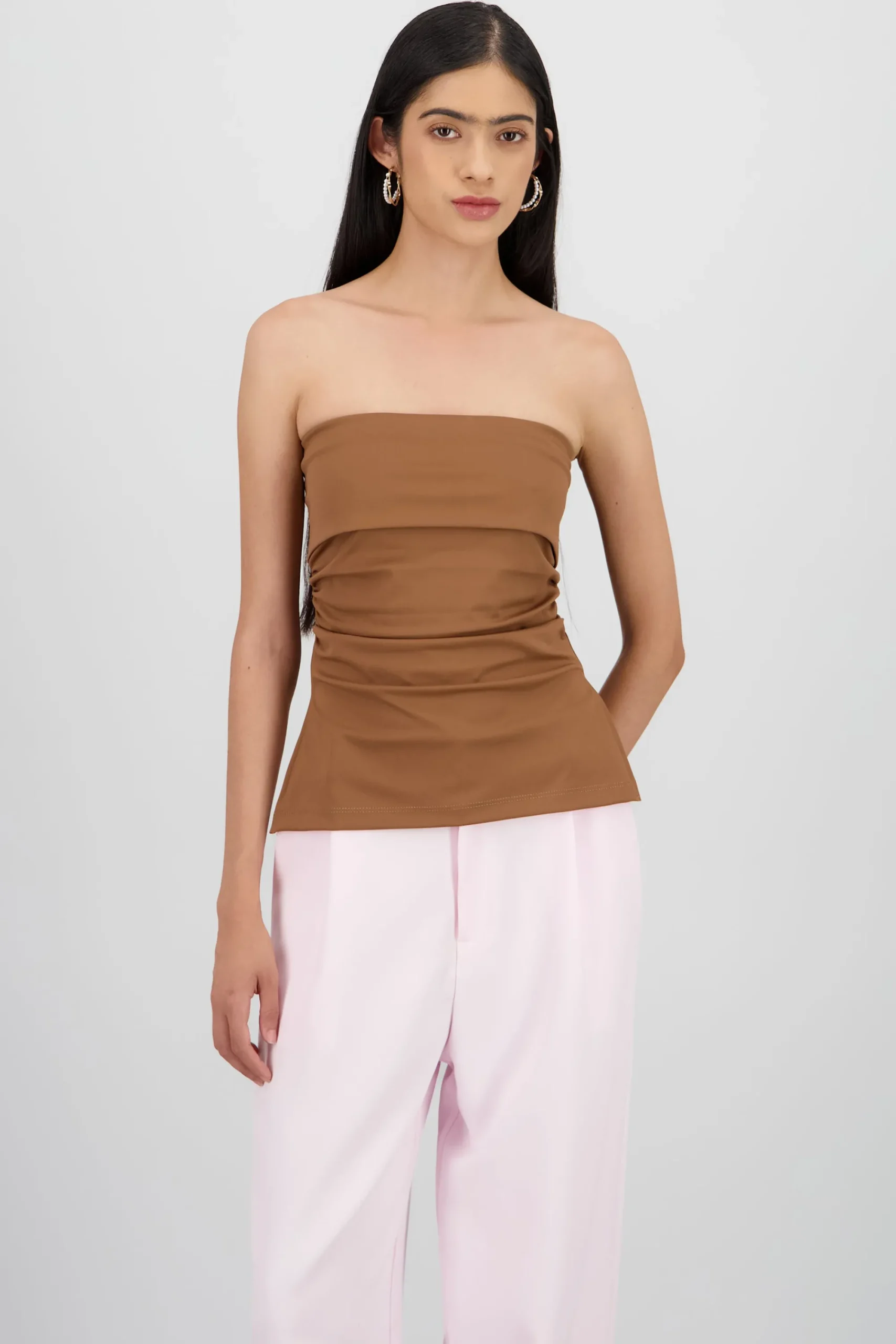 Shasa Double Neckline Tube Top