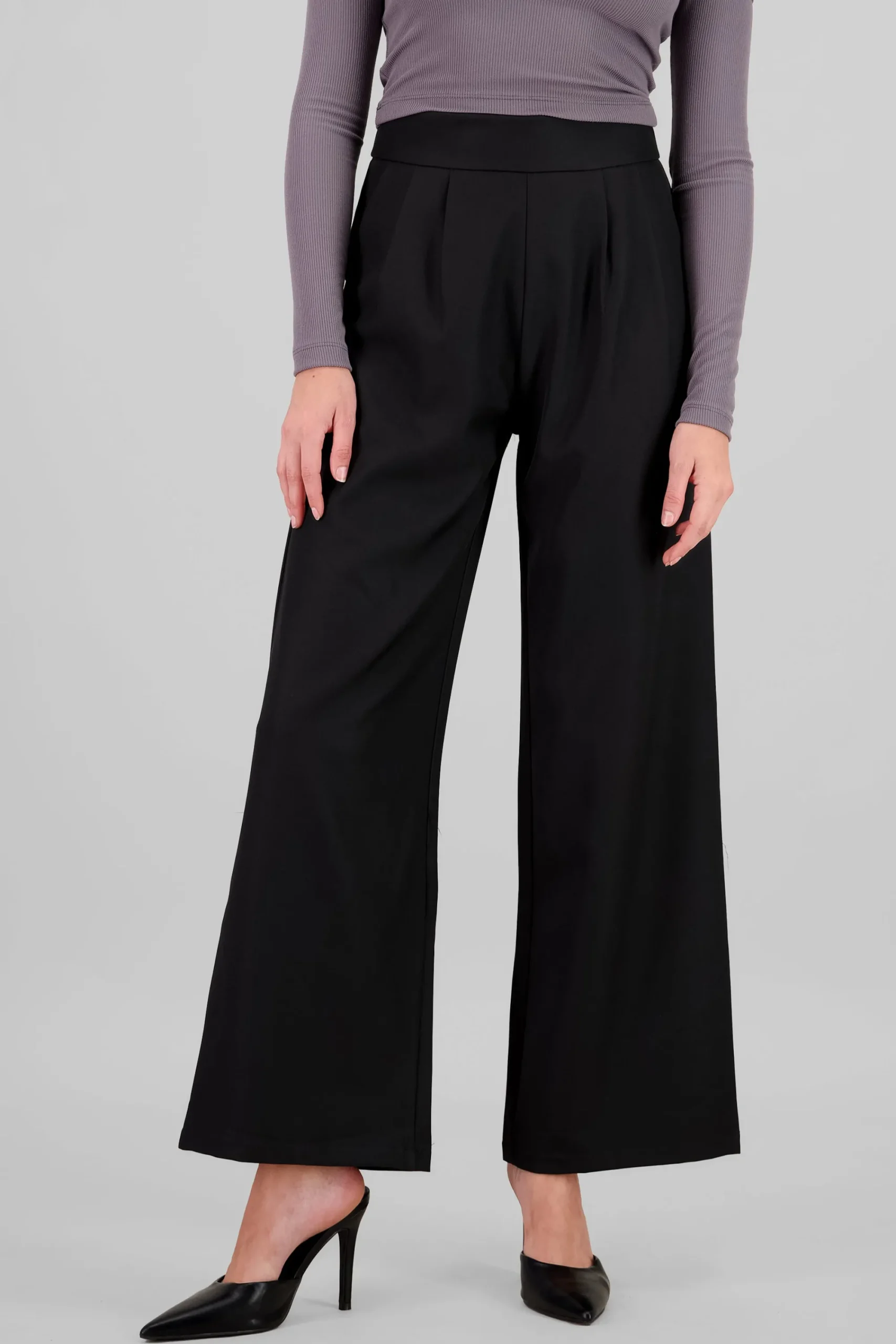 Shasa Double Pleats Straight Pants