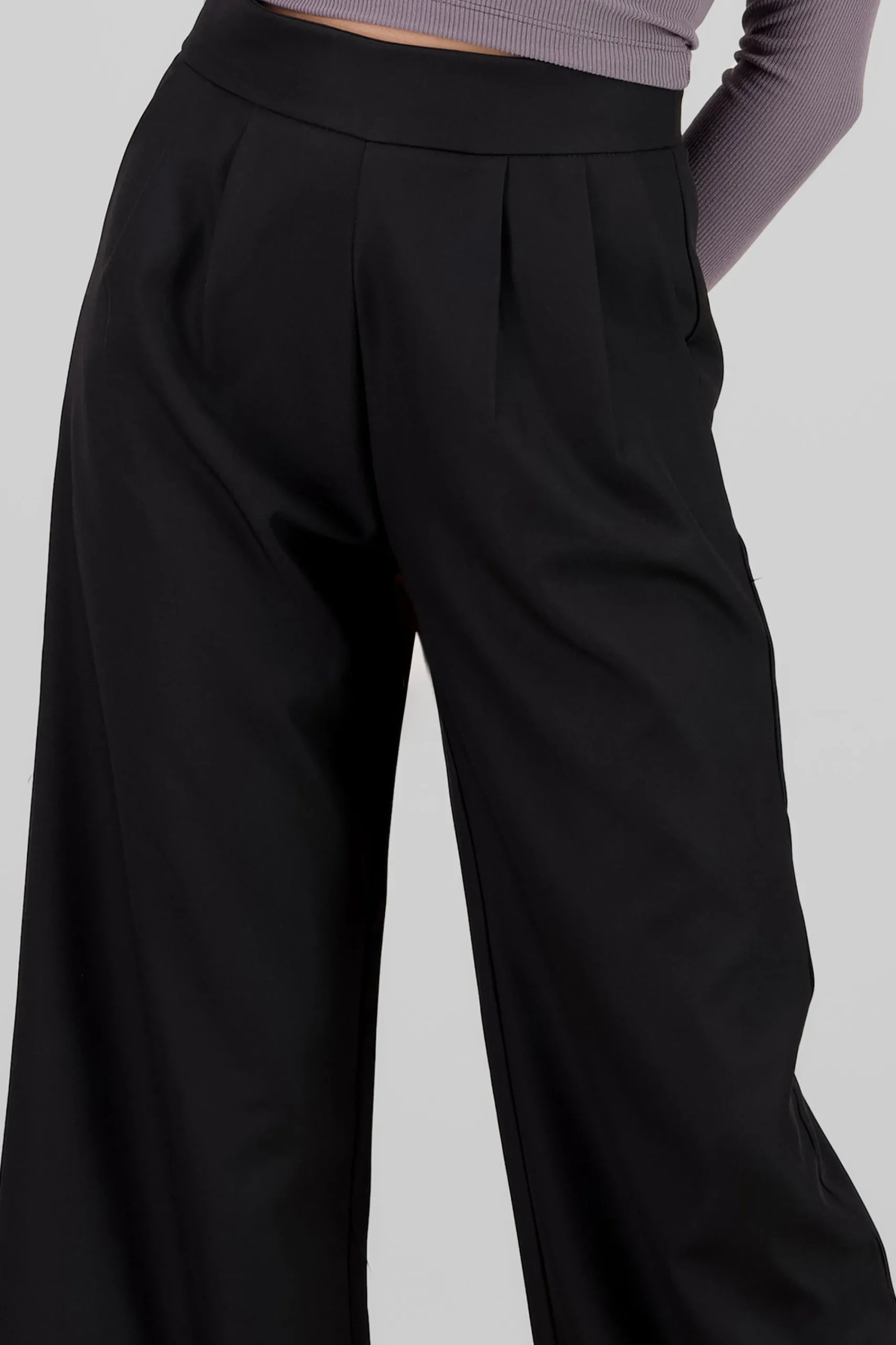 Shasa Double Pleats Straight Pants