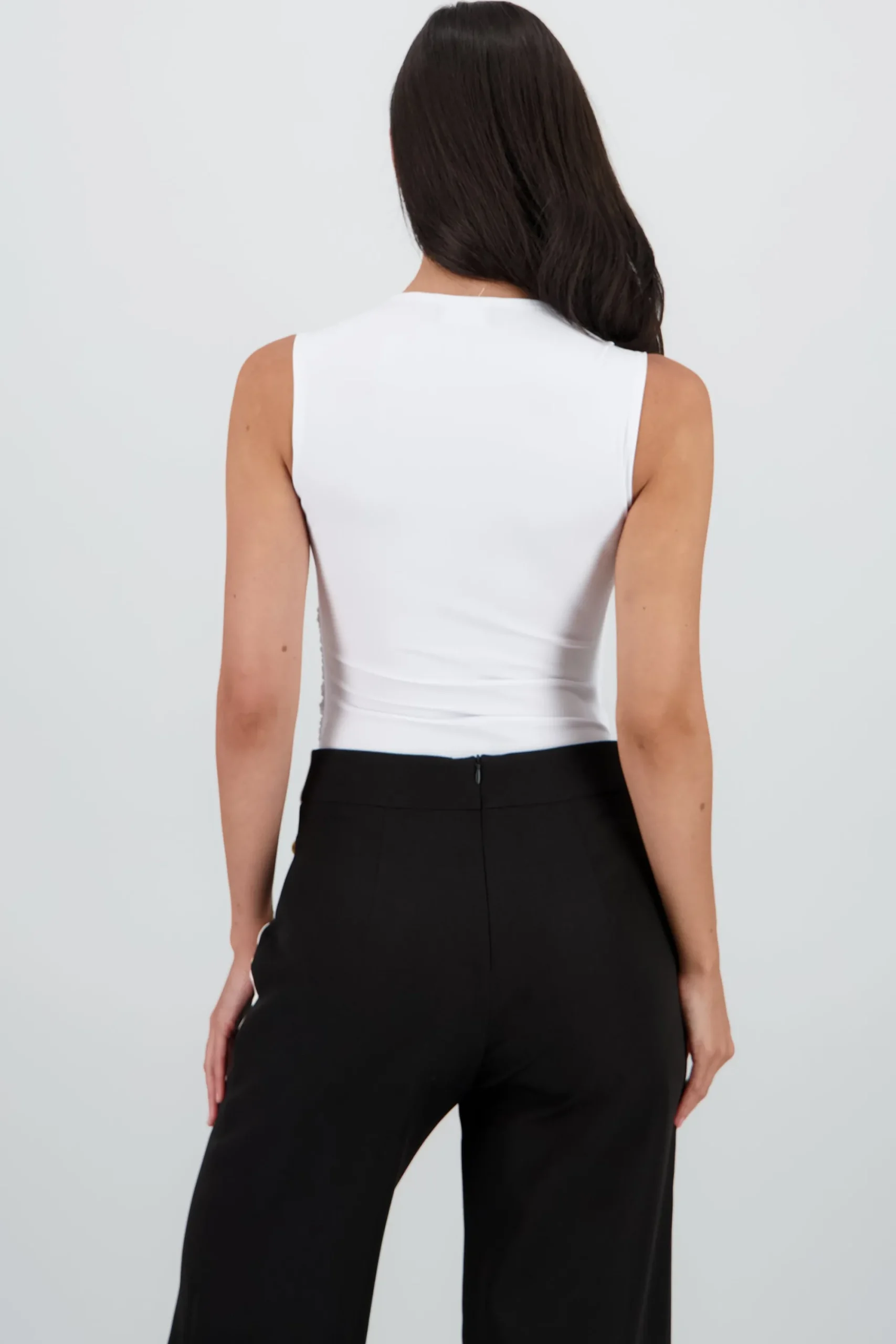 Shasa Drapped Detail Bodysuit