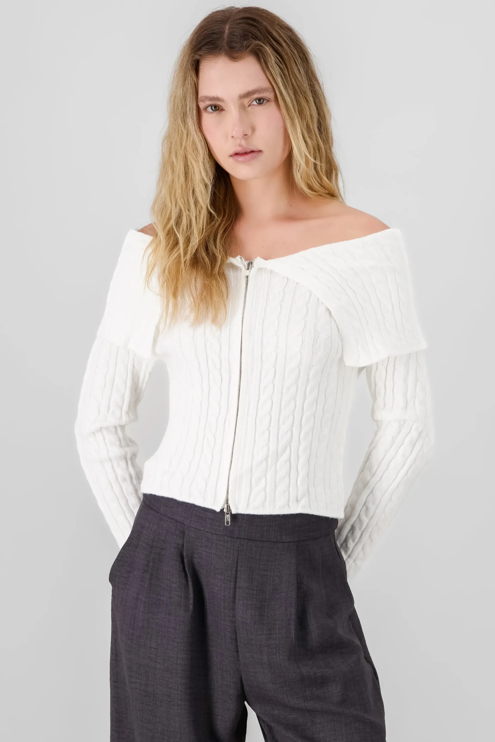 Shasa Drop Shoulder Cardigan Sweater