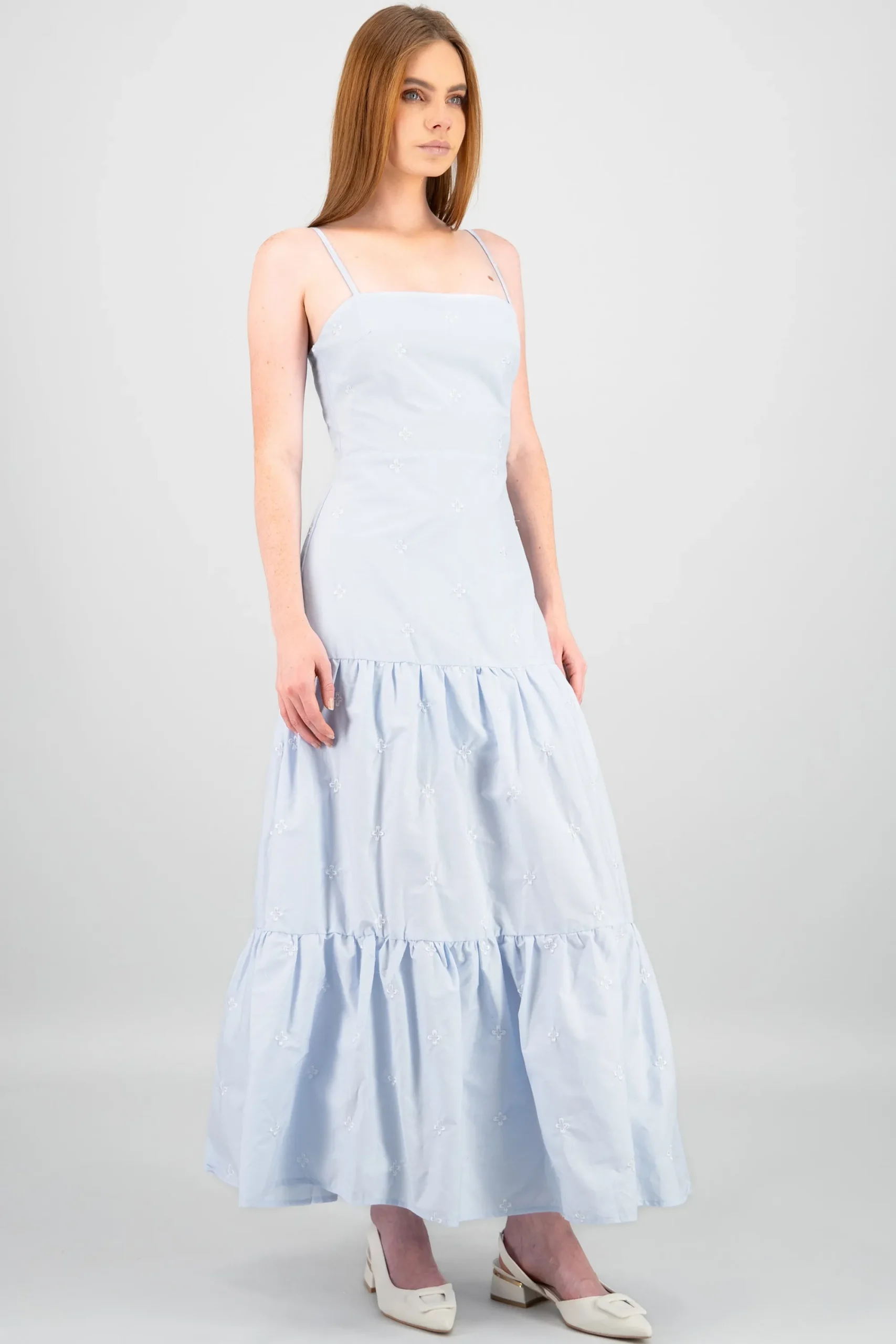Shasa Embroidered Details Maxi Dress