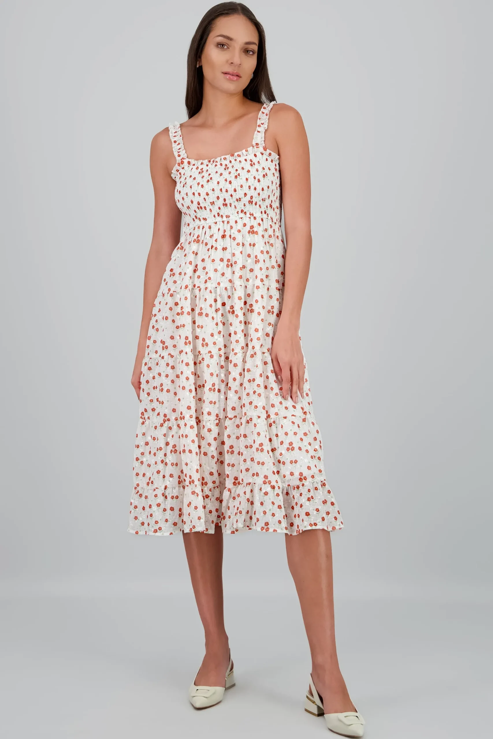 Shasa Embroidered Floral Maxi Dress