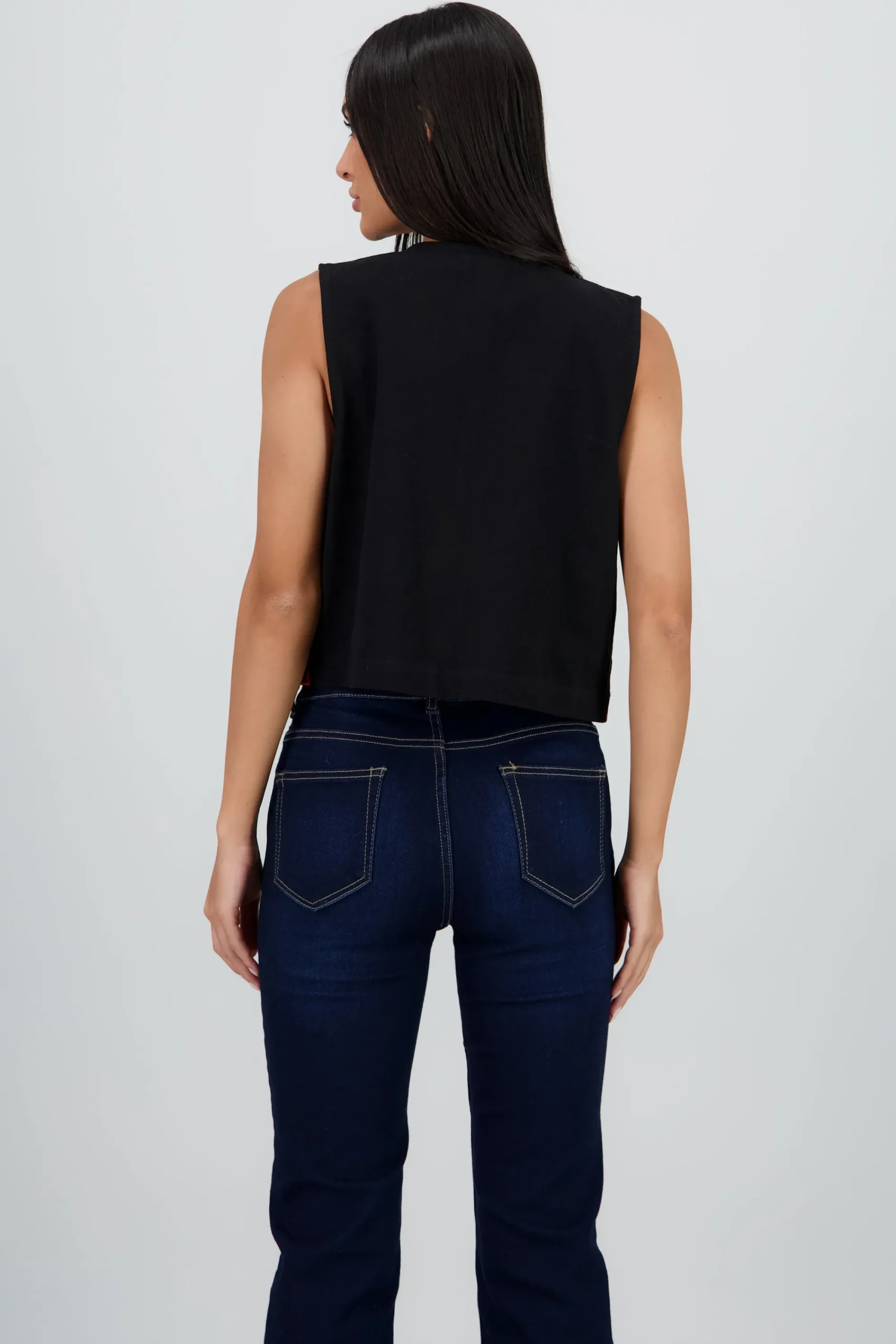 Shasa Embroidered Floral Vest
