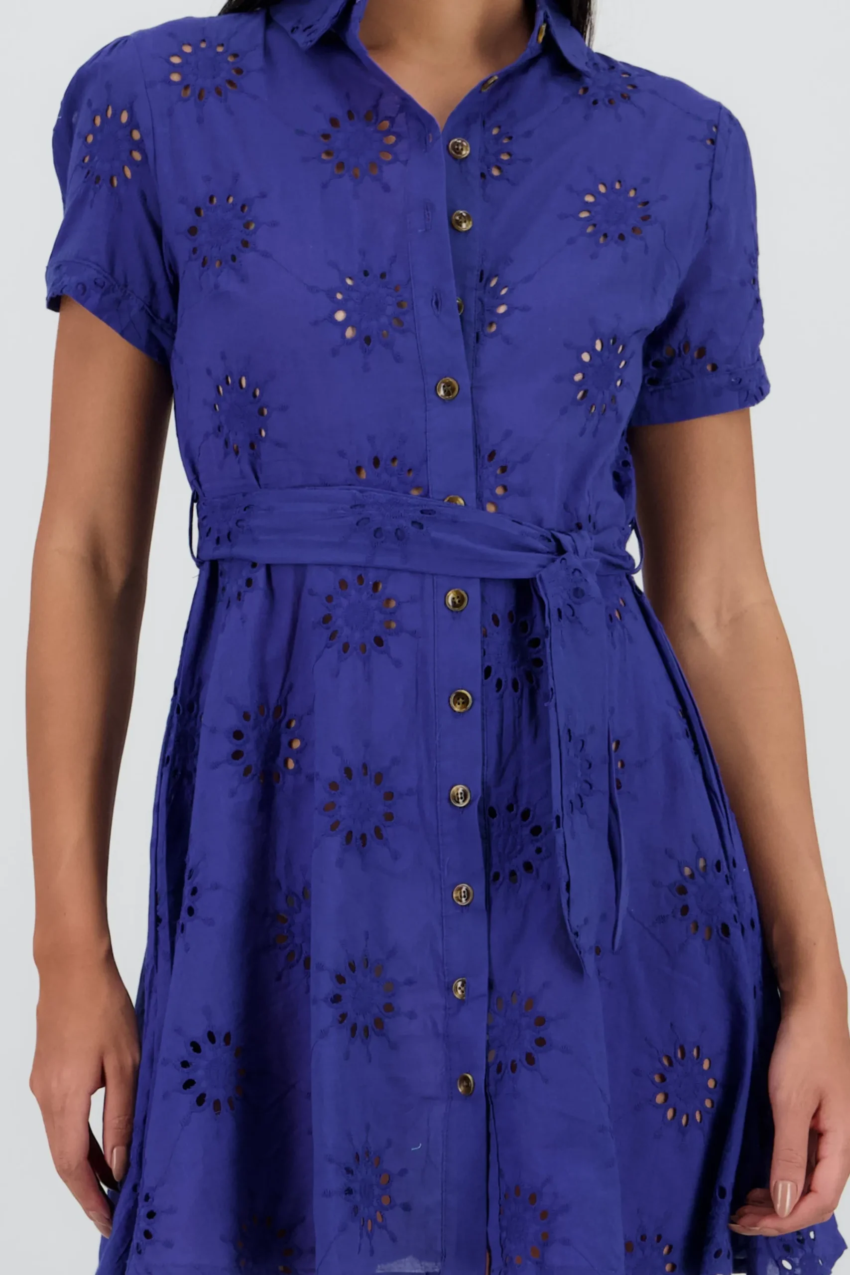 Shasa Eyelet Mini Dress