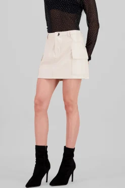 Shasa Faux Leather Mini Skirt