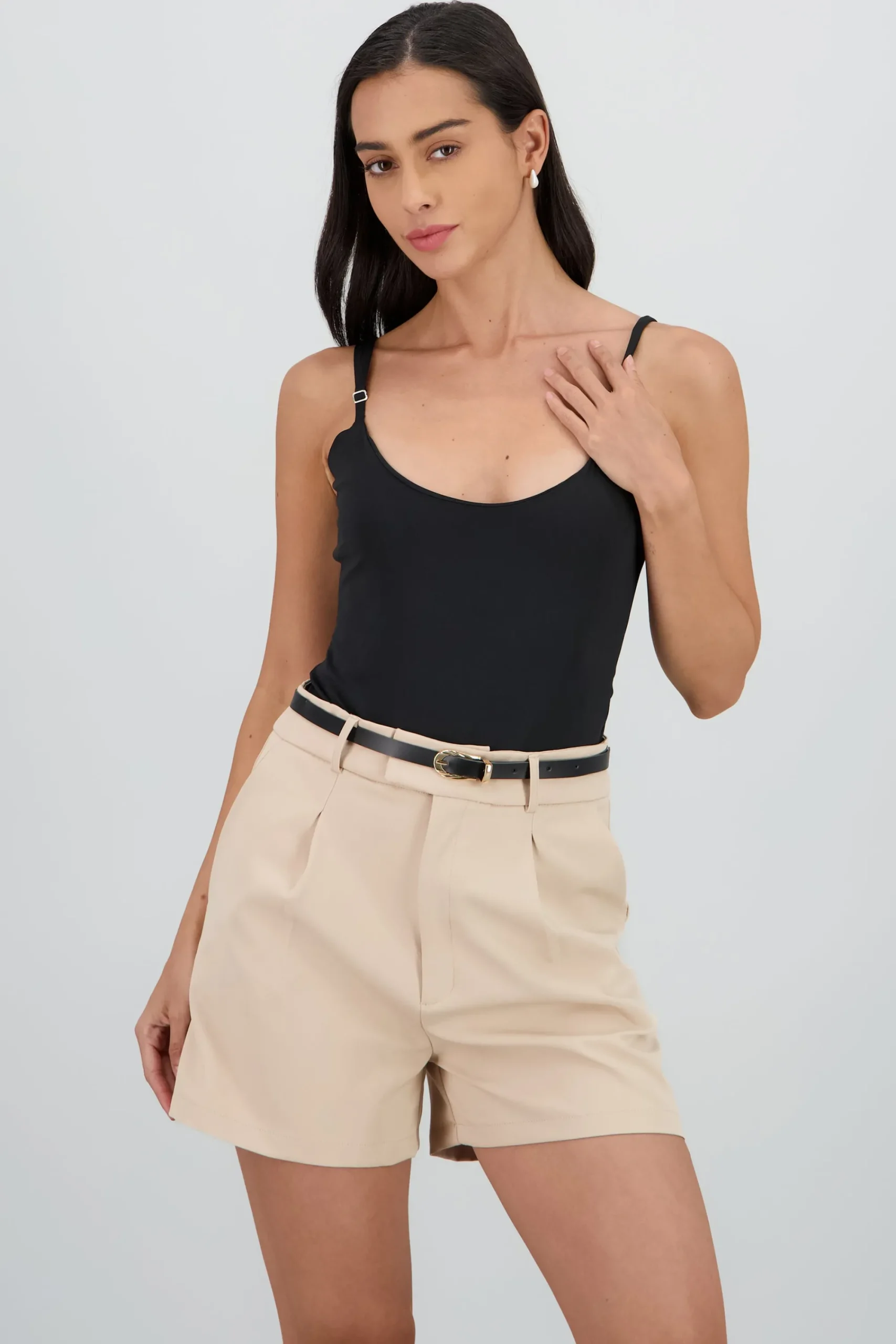 Shasa Fitted Bodysuit with Adjustable Straps