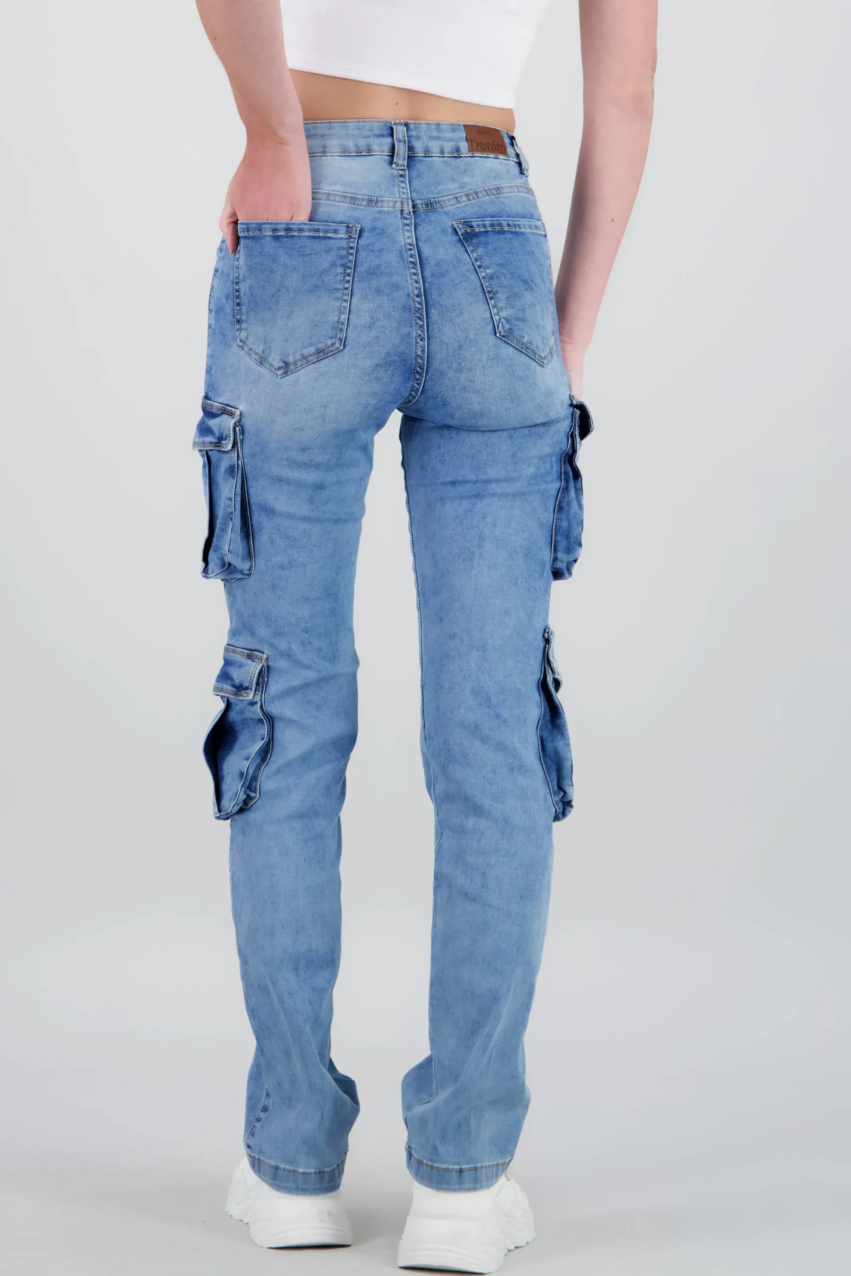 Shasa Flap Pocket Cargo Jeans