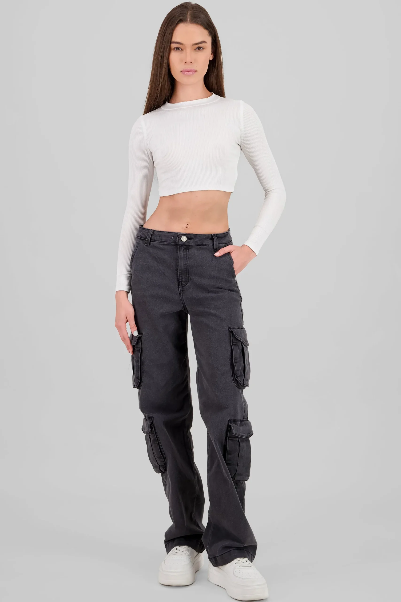 Shasa Flap Pocket Cargo Jeans