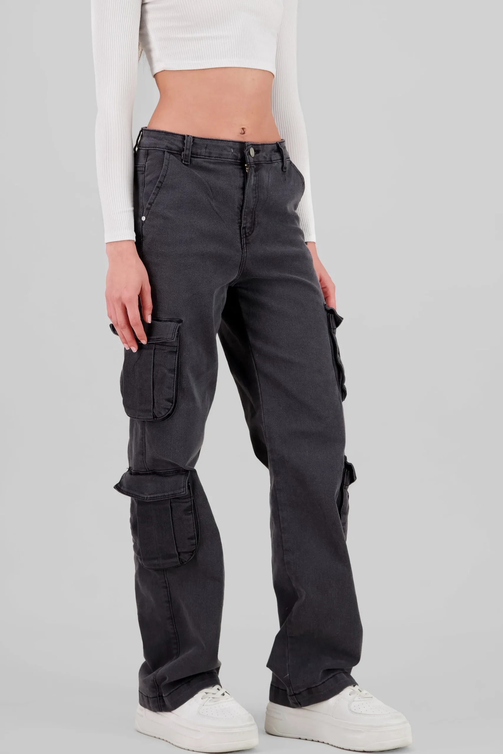Shasa Flap Pocket Cargo Jeans