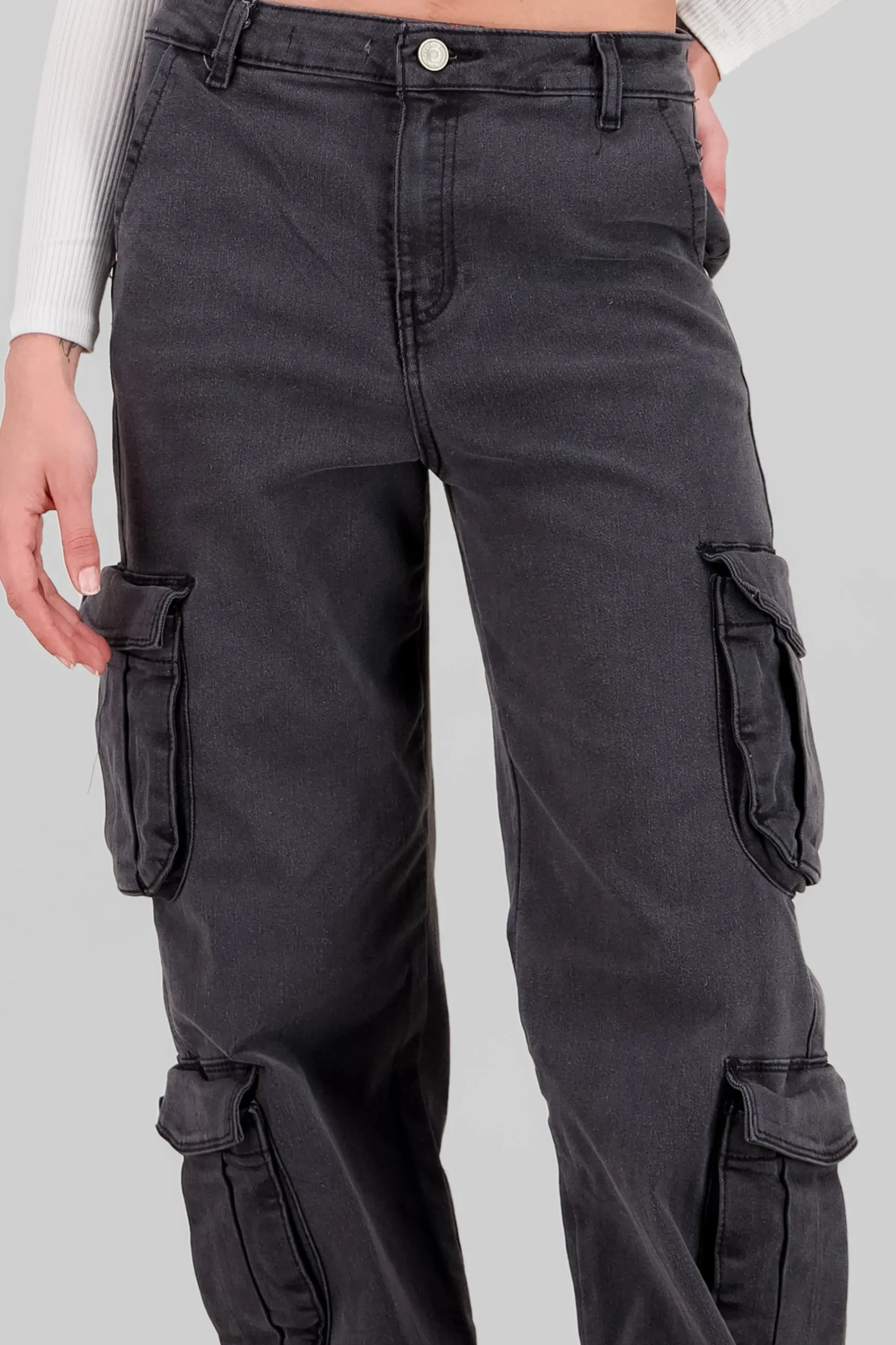 Shasa Flap Pocket Cargo Jeans