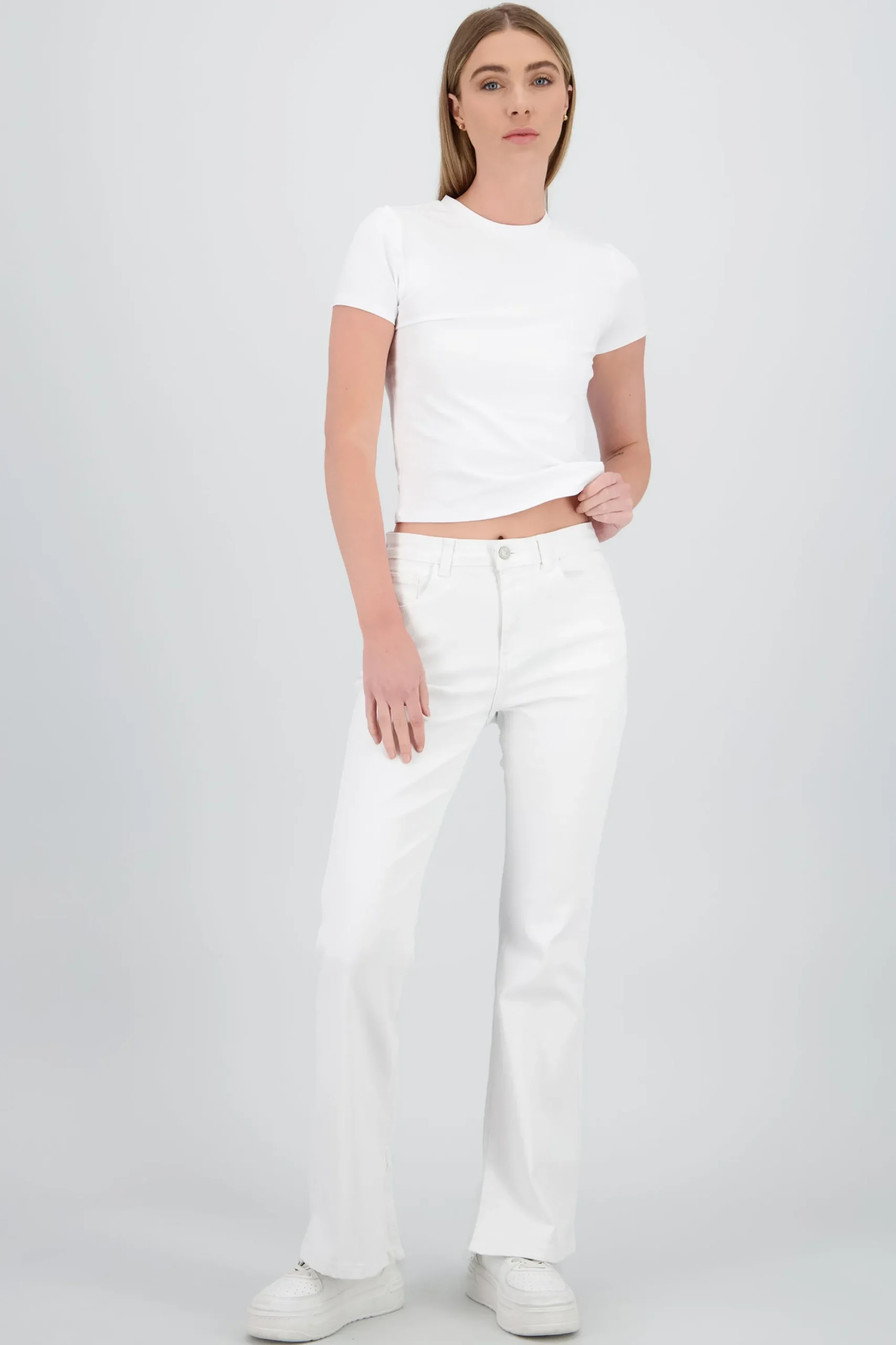 Shasa Flare Jeans with Slit