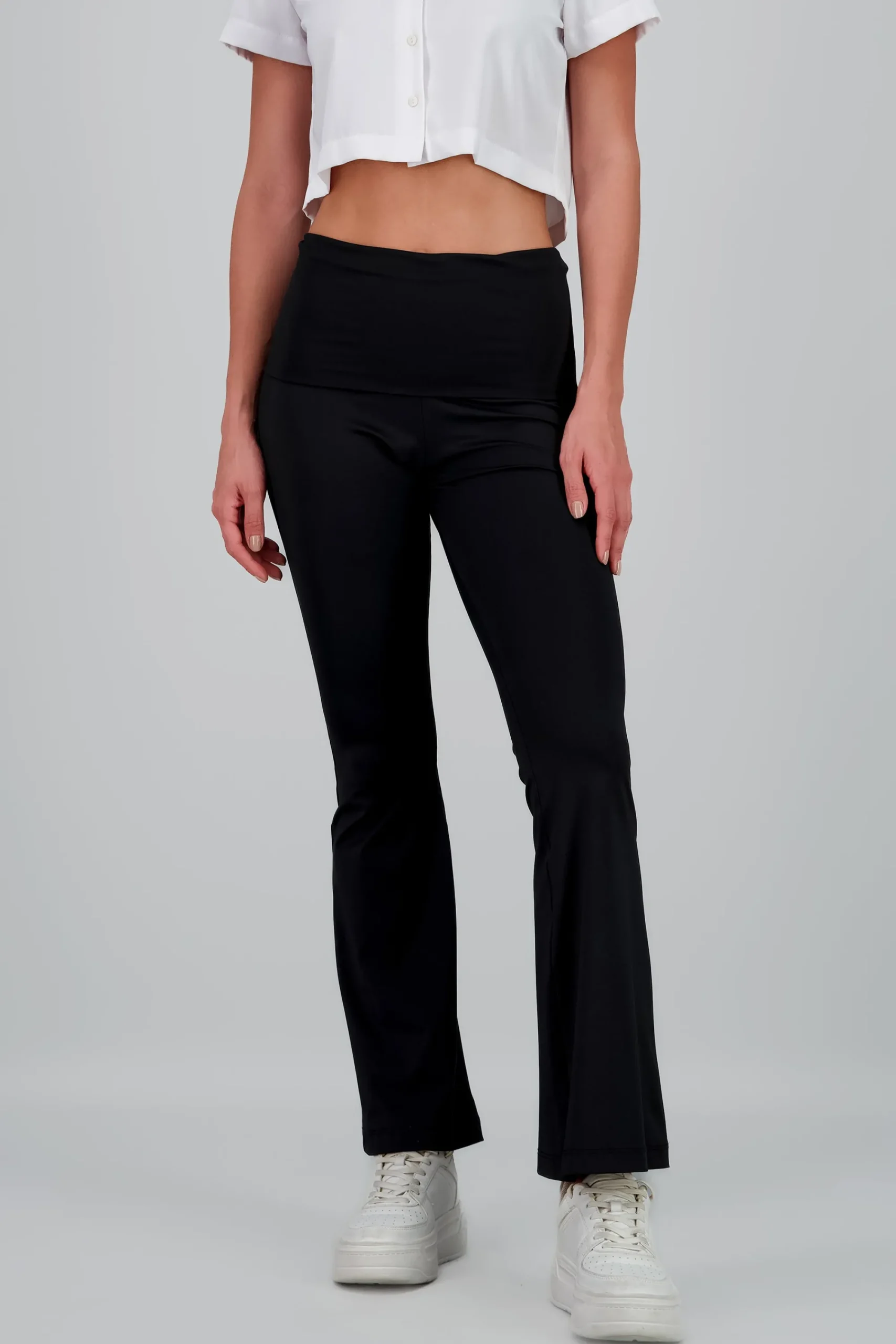 Shasa Flared Leggings with Double Detail