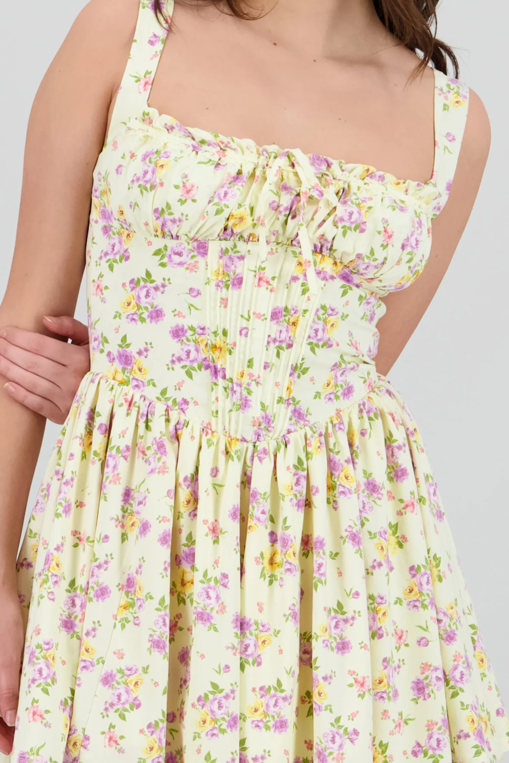 Shasa Floral Drapped Mini Dress