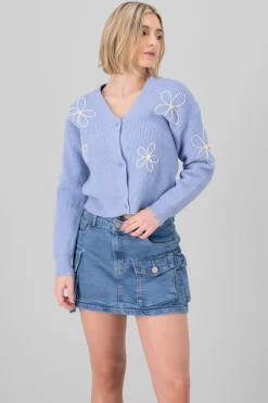 Shasa Floral Knit Cardigan