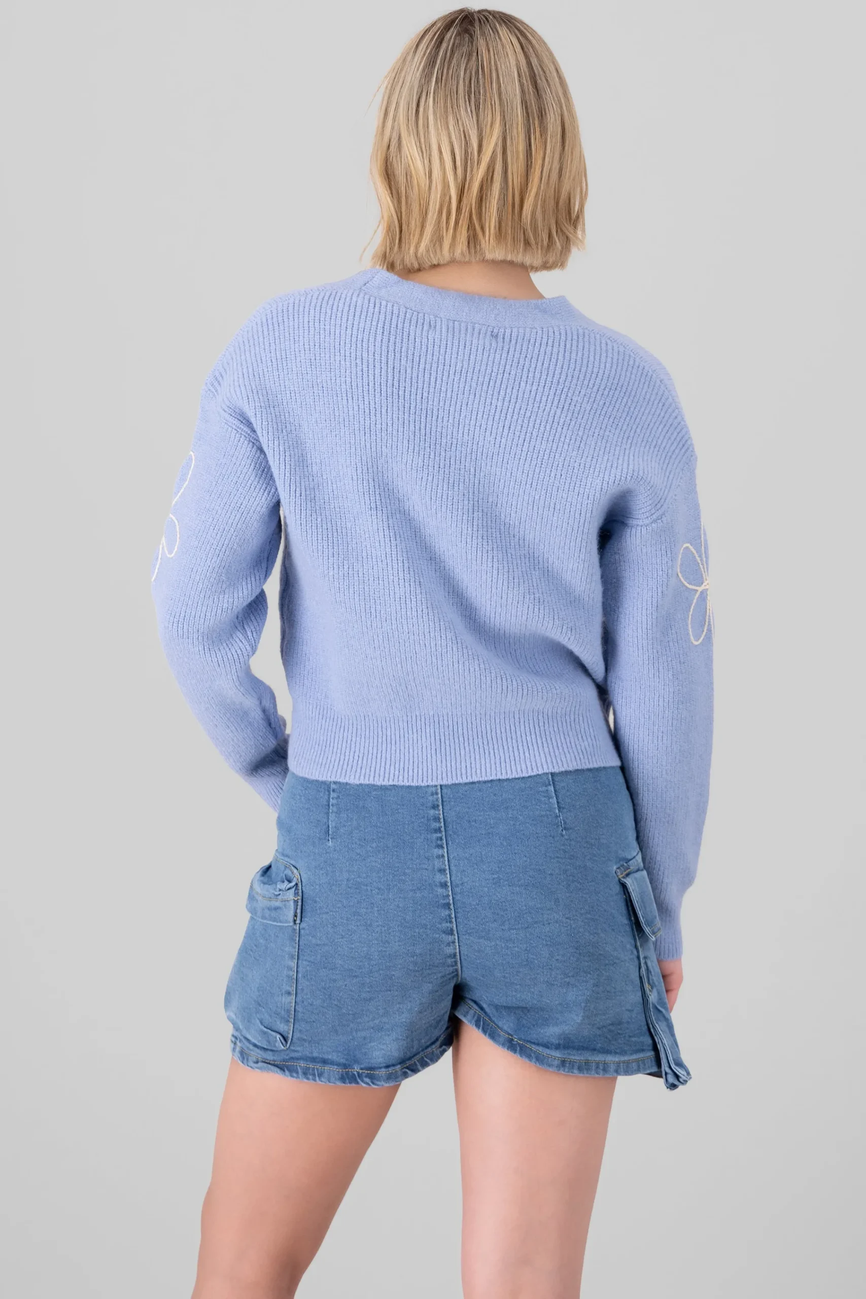 Shasa Floral Knit Cardigan