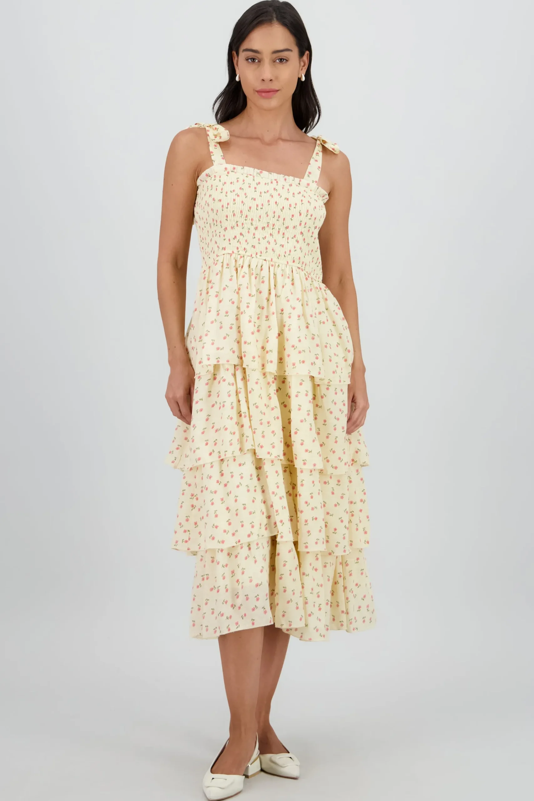 Shasa Floral Layered Maxi Dress