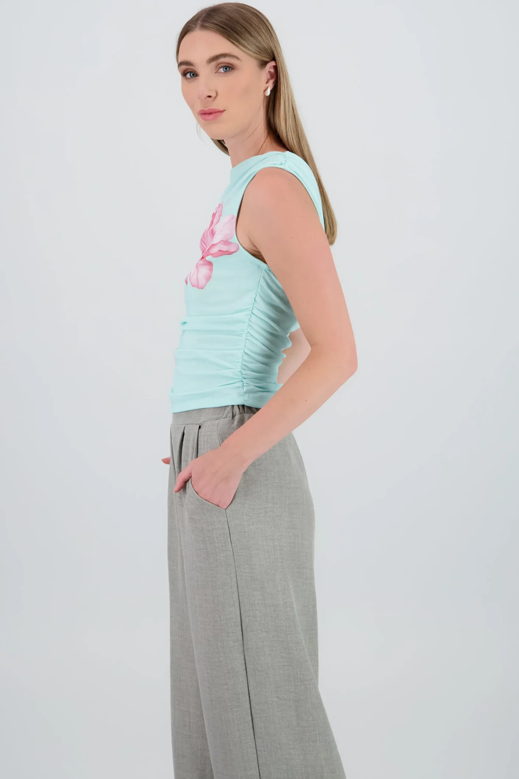 Shasa Floral Mesh Top