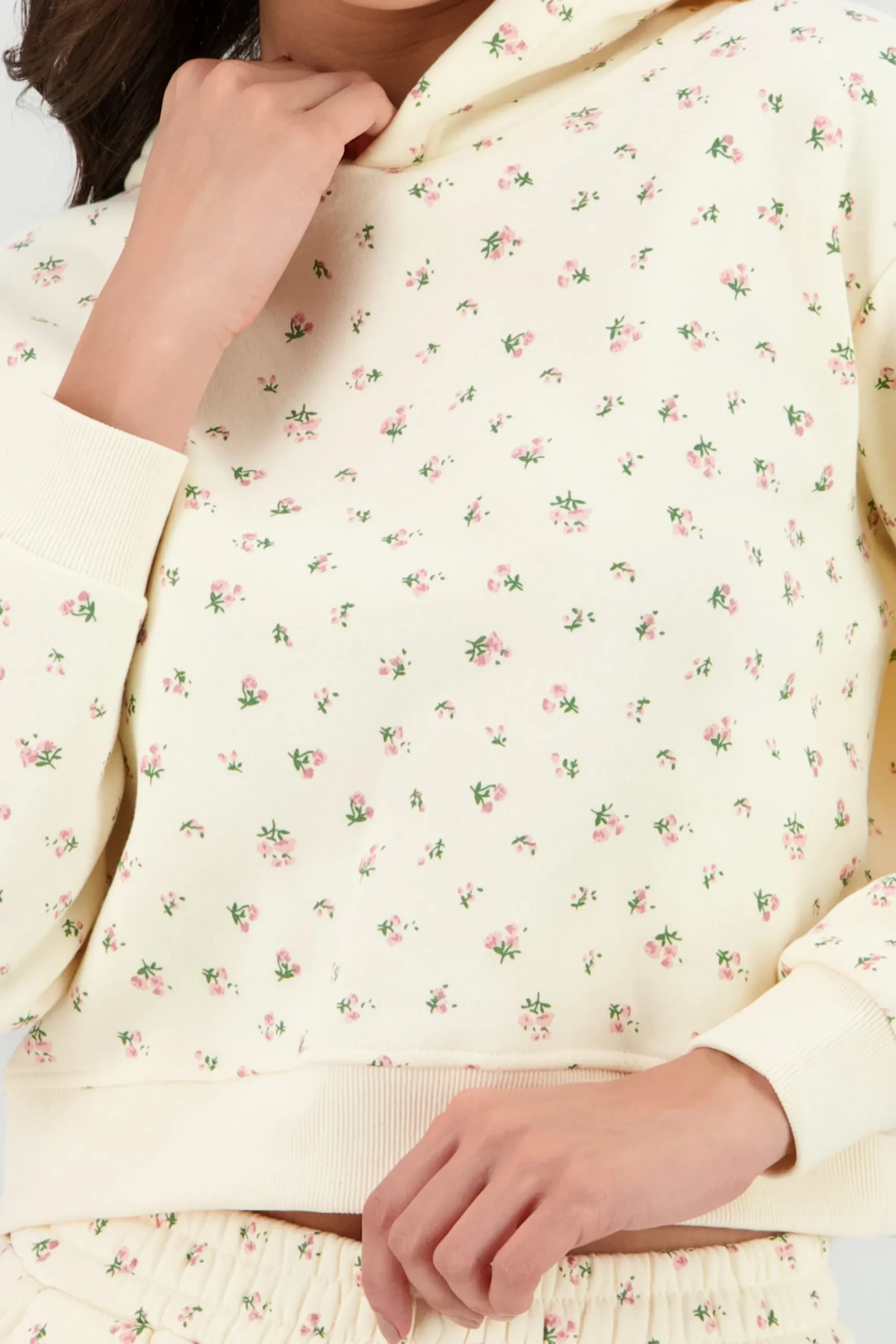 Shasa Floral Print Hoodie