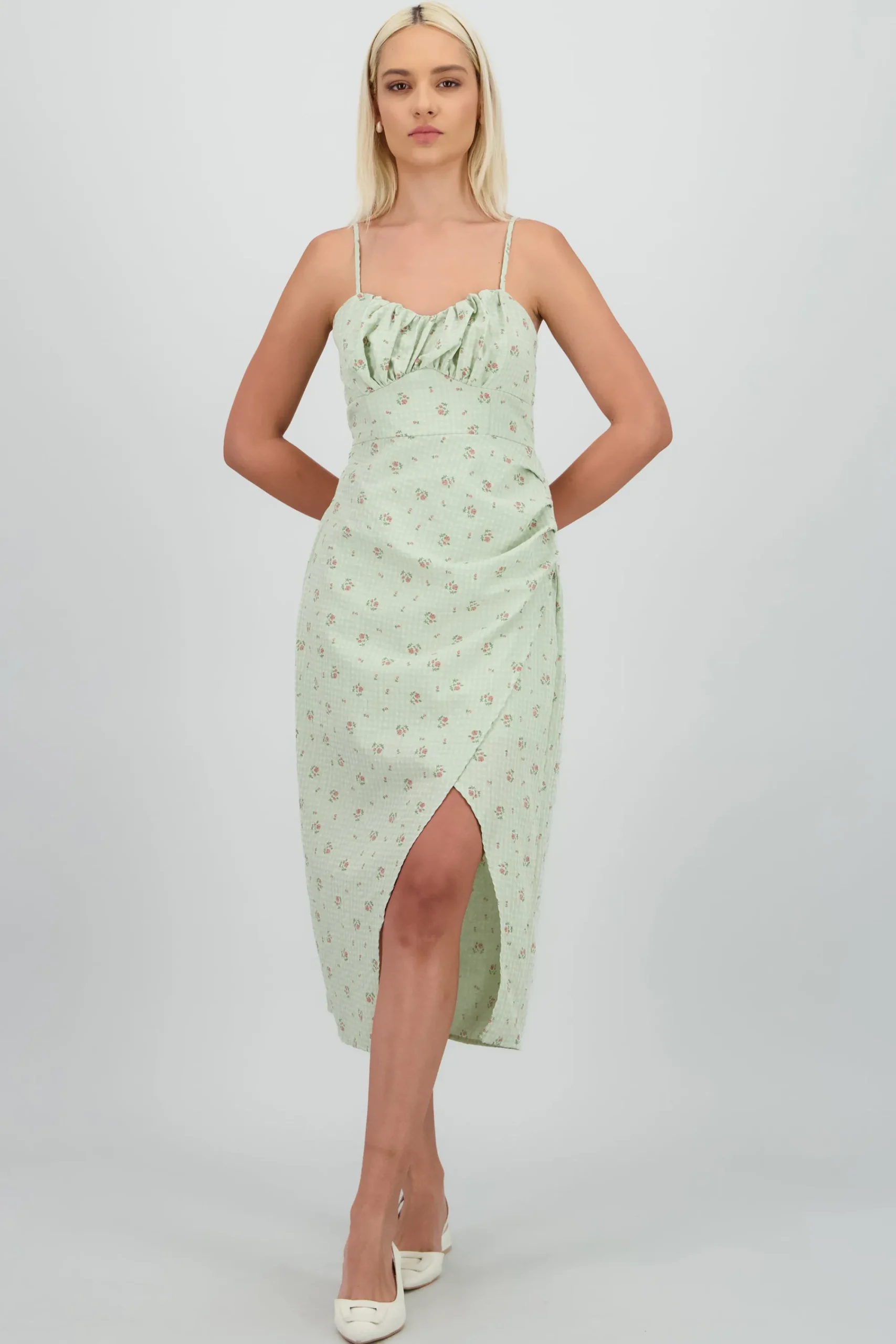 Shasa Floral Print Maxi Dress