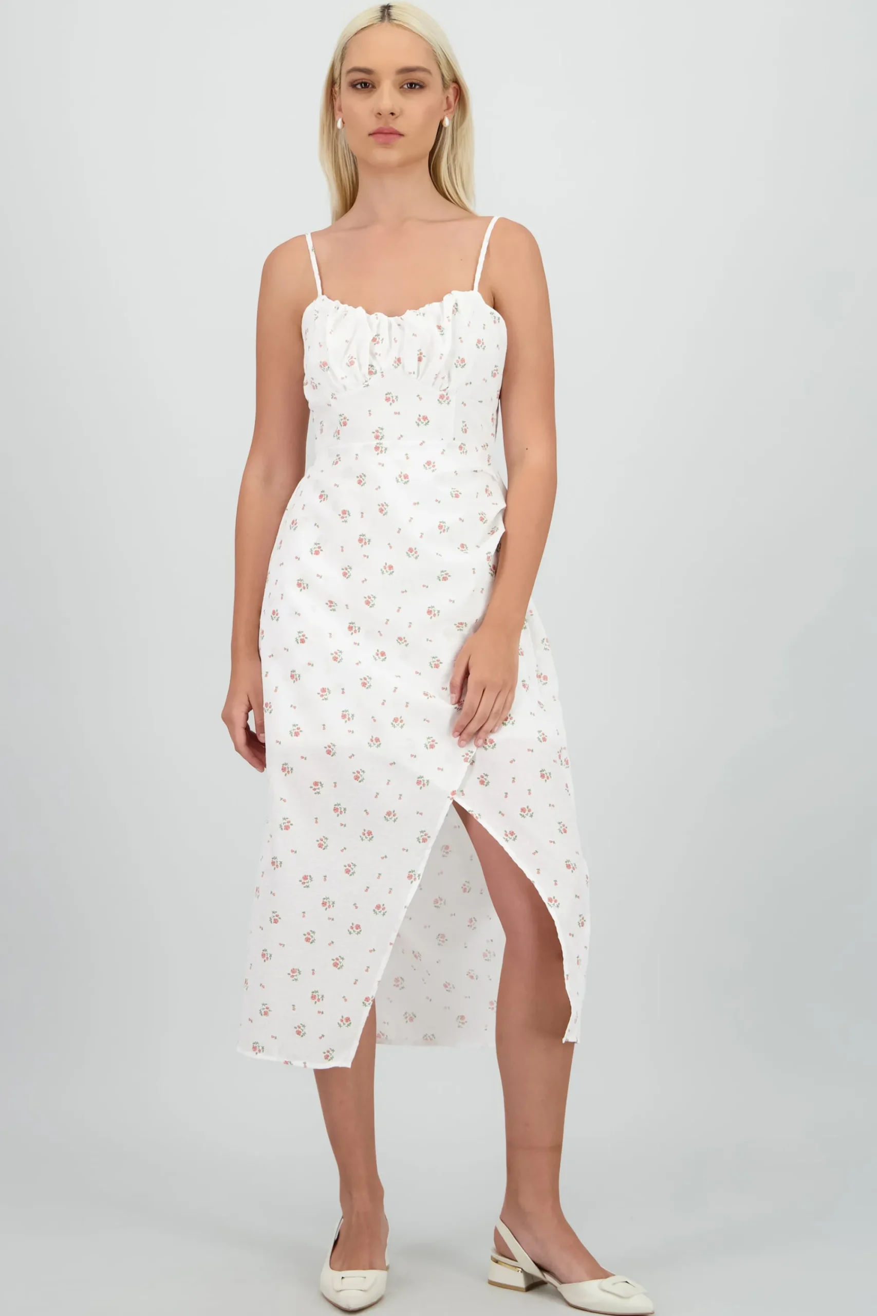 Shasa Floral Print Maxi Dress