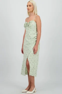 Shasa Floral Print Maxi Dress