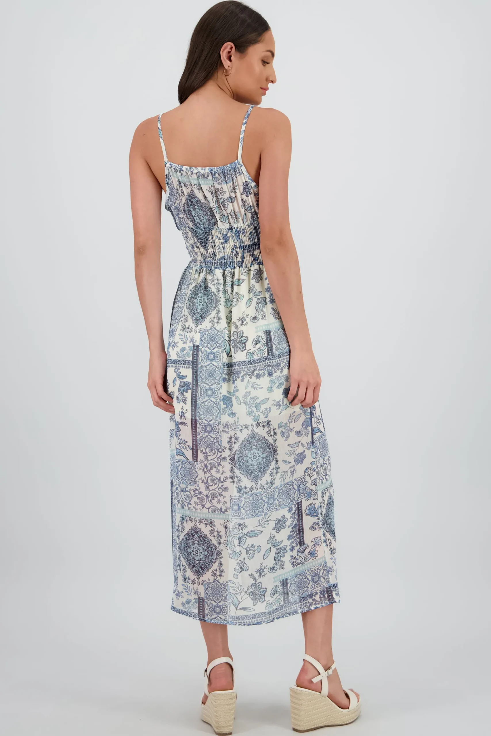 Shasa Floral Print Maxi Dress