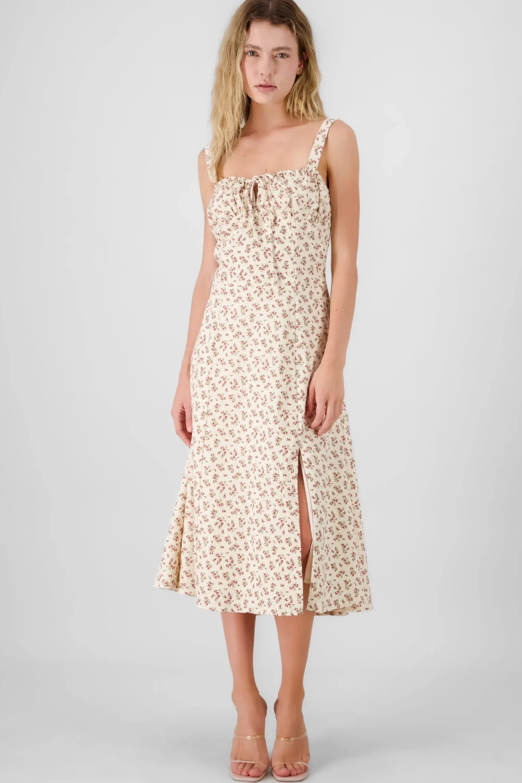 Shasa Floral Print Midi Dress