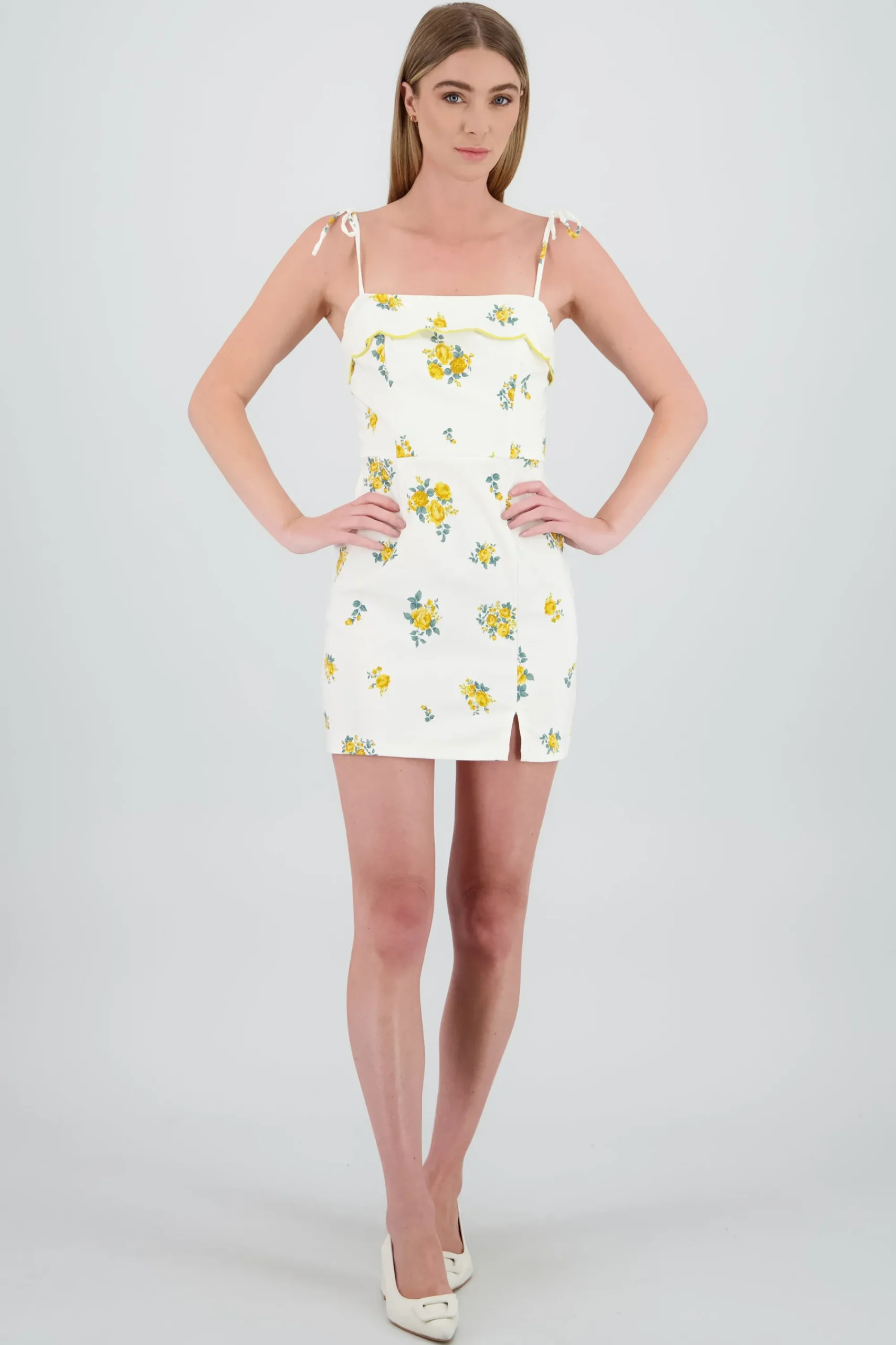 Shasa Floral Print Mini Dress