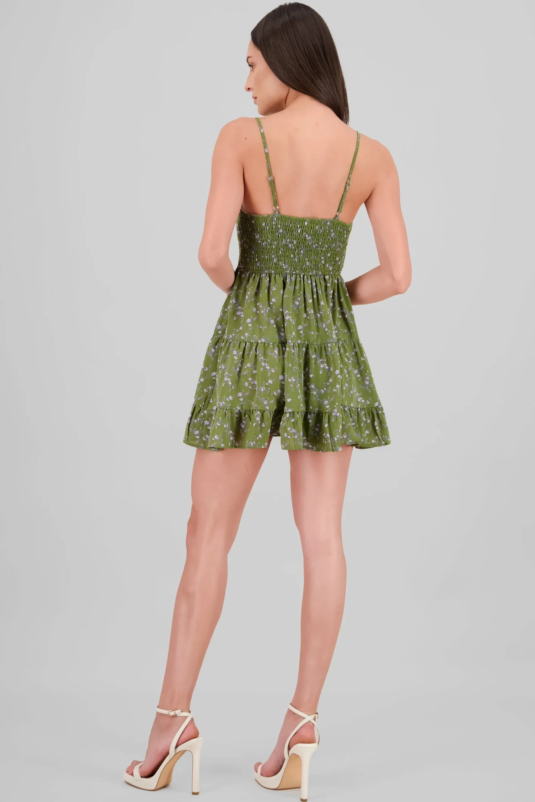 Shasa Floral Ruffled Day Dress