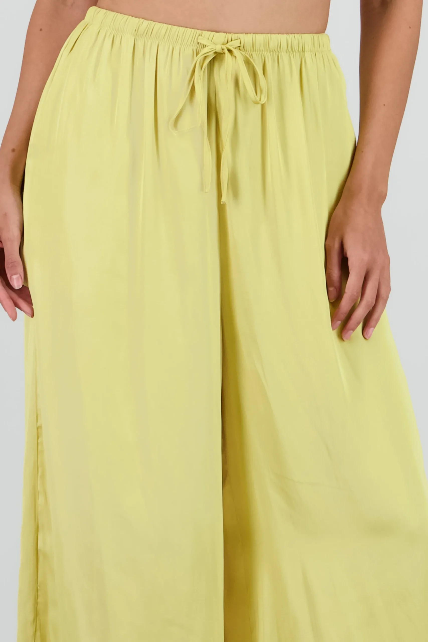 Shasa Flowy Pants with Drawstring Detail