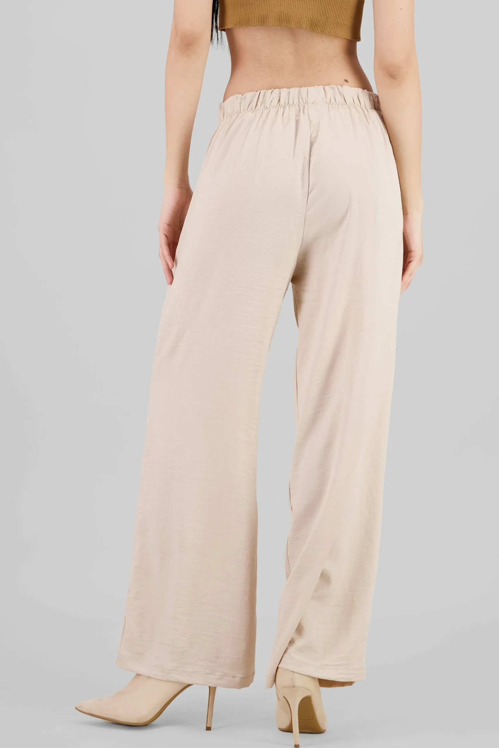 Shasa Flowy Satin Dress Pants