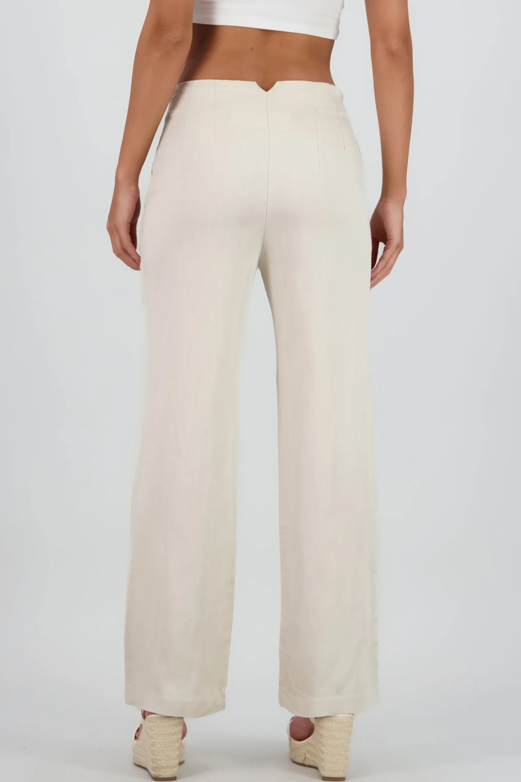 Shasa Fluid Pants with Pleat Detail