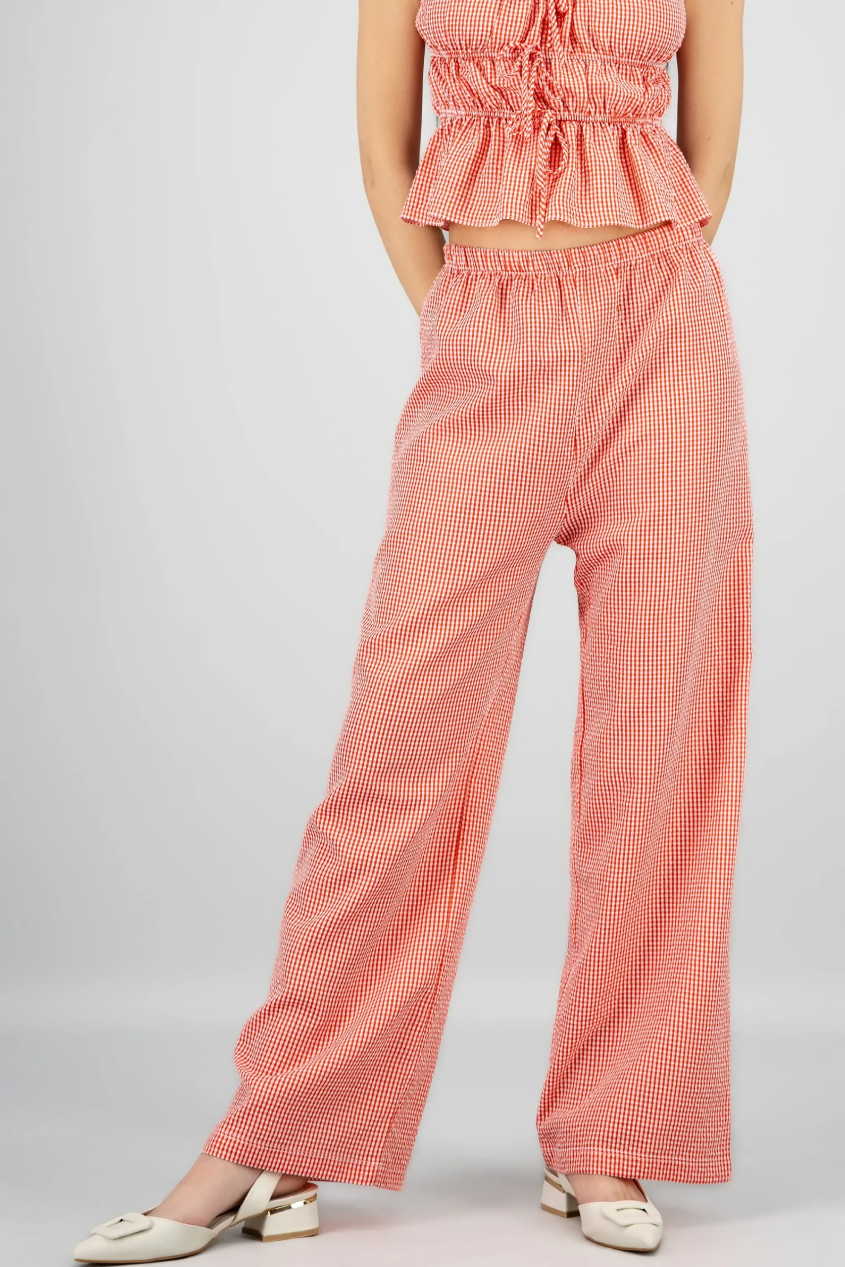 Shasa Fluid Plaid Pants