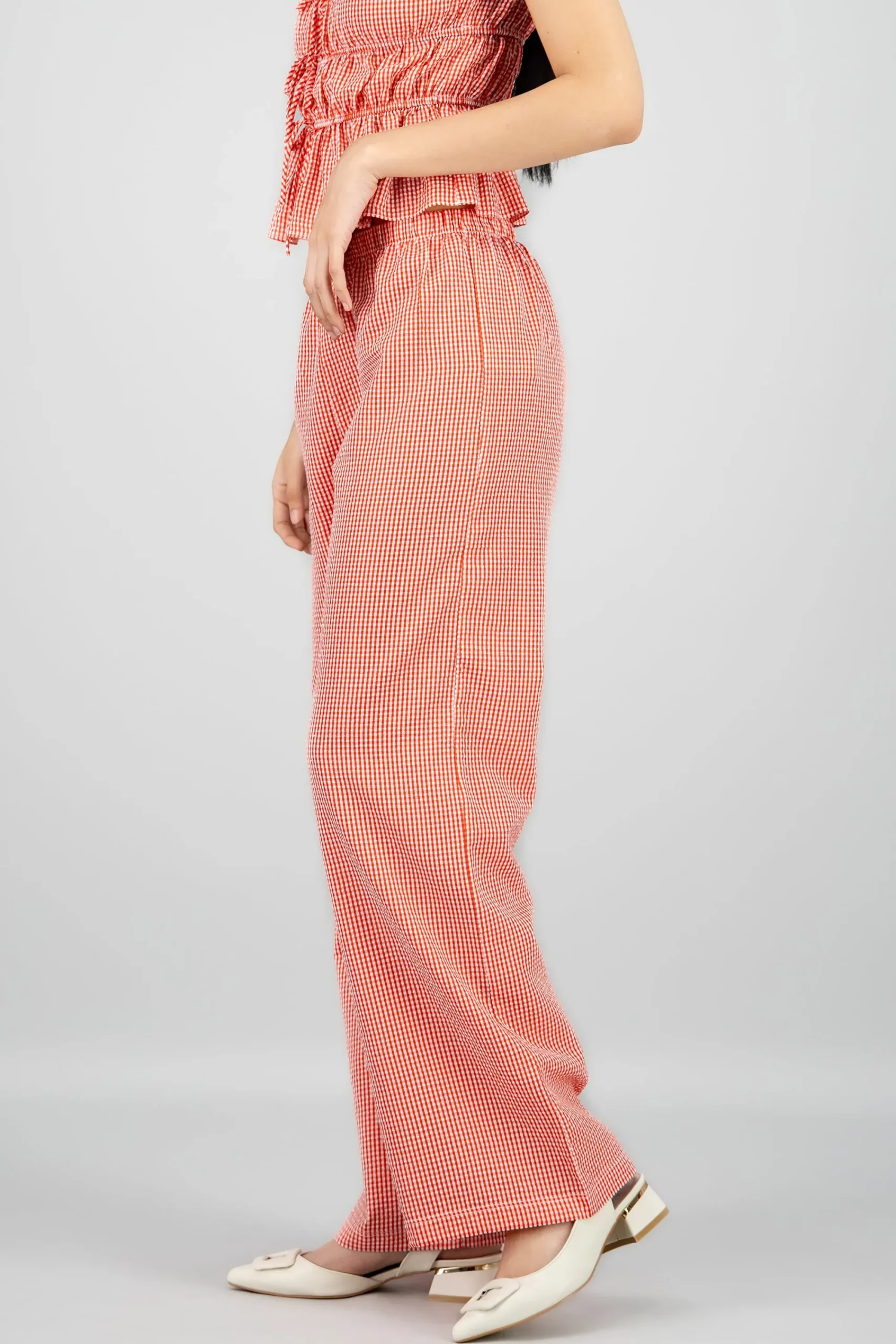 Shasa Fluid Plaid Pants