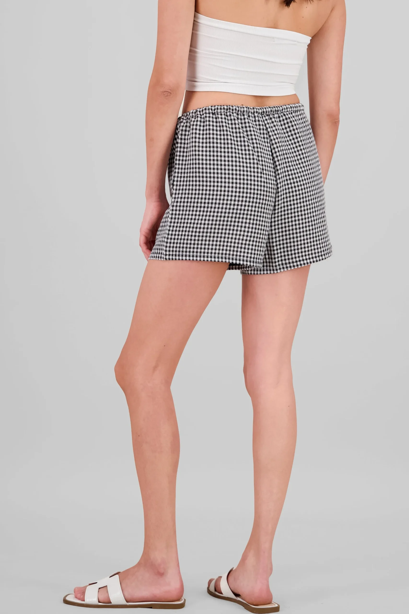 Shasa Gingham Mini Shorts