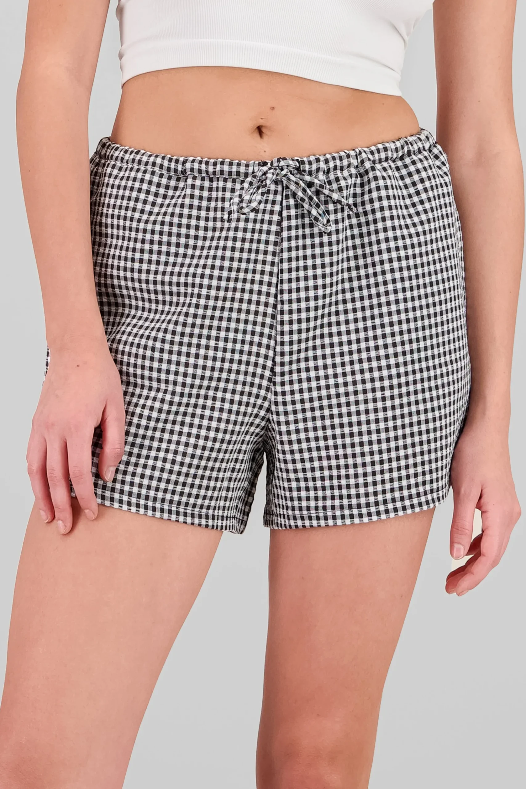 Shasa Gingham Mini Shorts