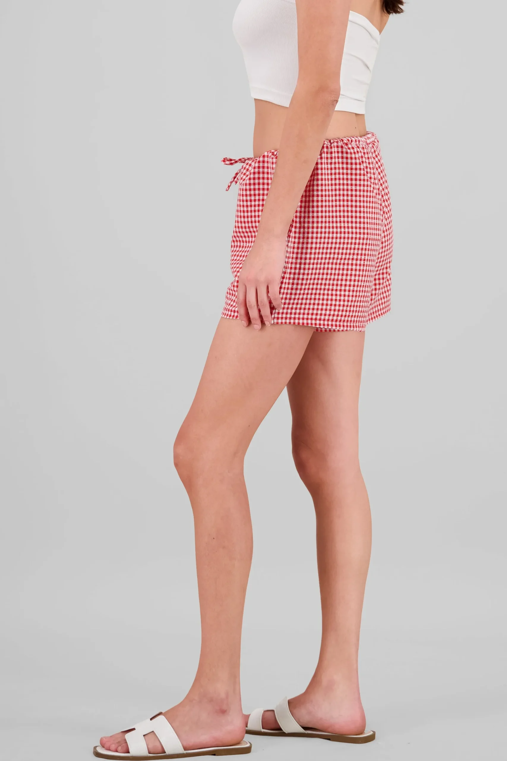 Shasa Gingham Mini Shorts