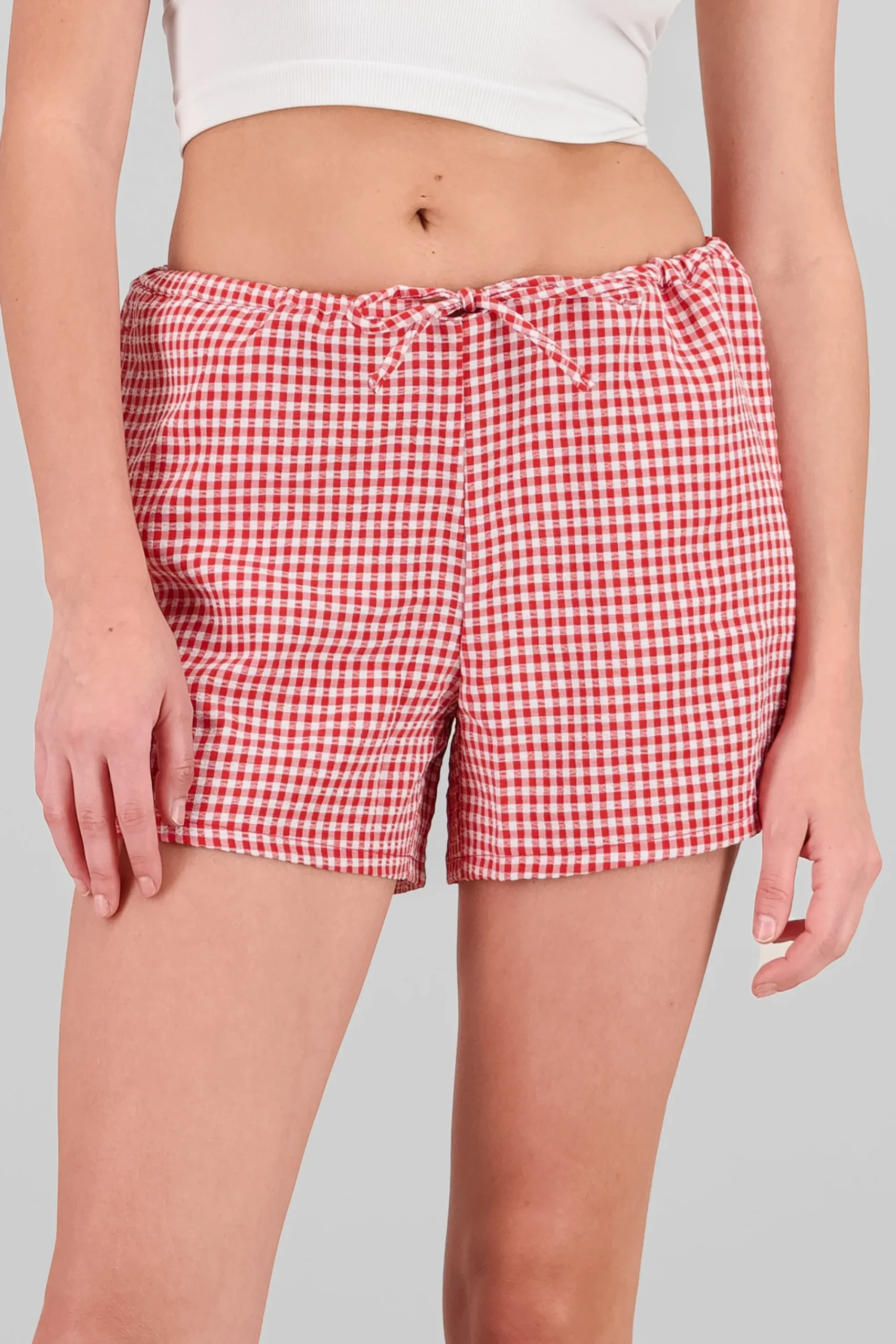 Shasa Gingham Mini Shorts