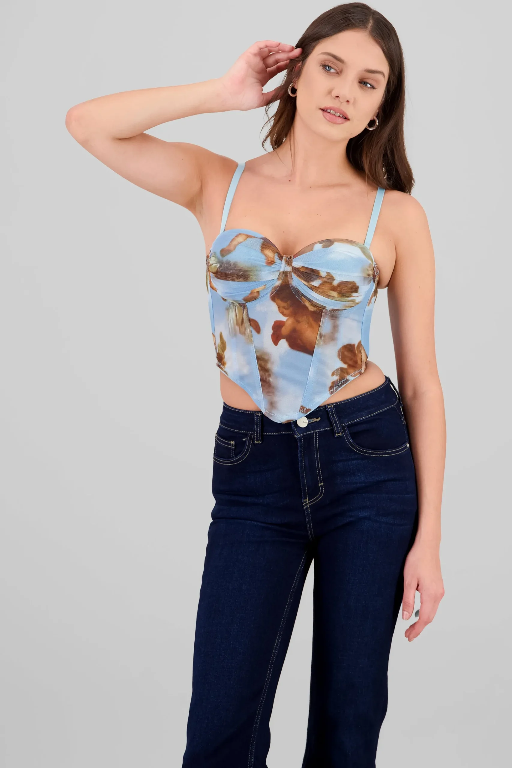 Shasa Gradient Mesh Corset