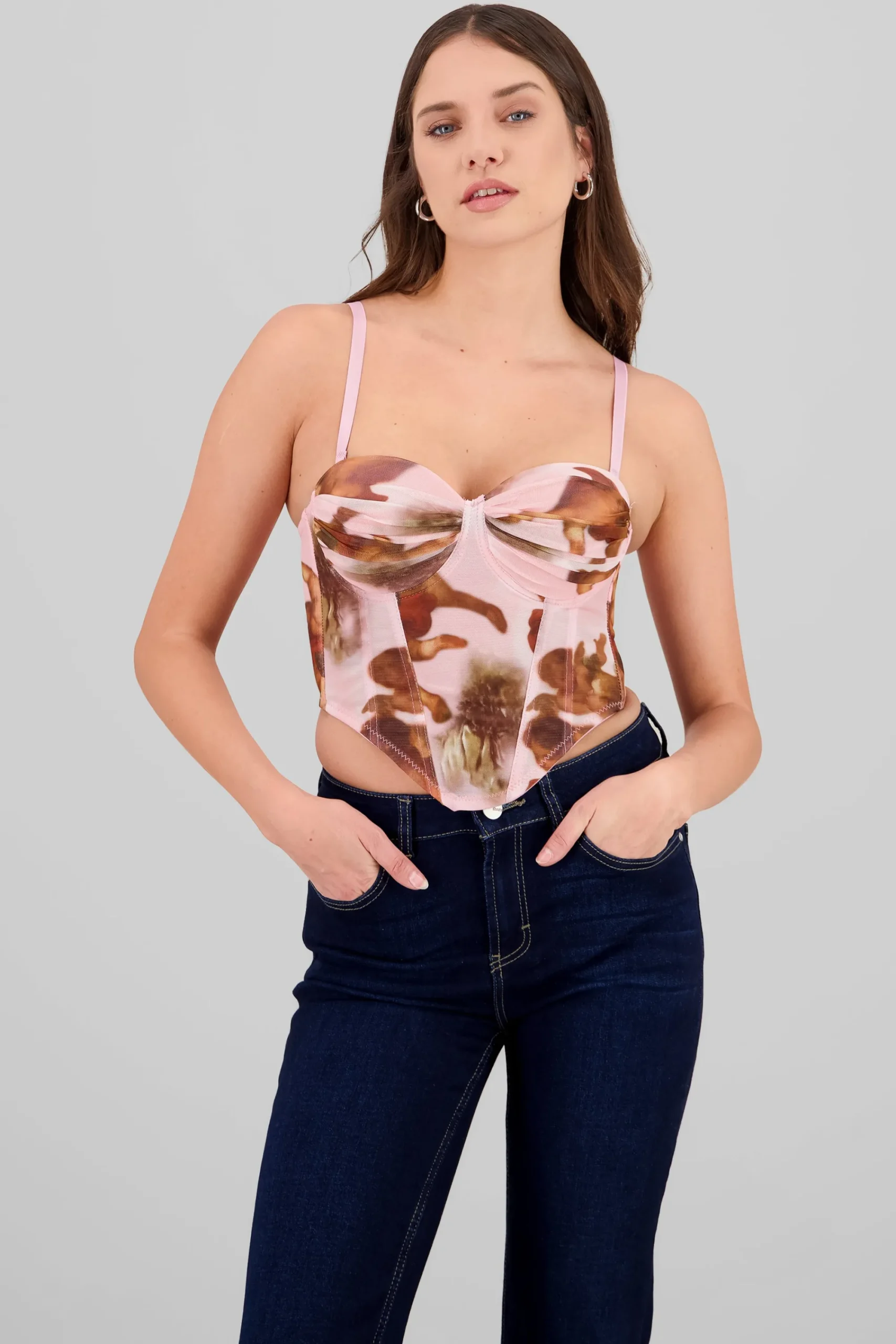 Shasa Gradient Mesh Corset