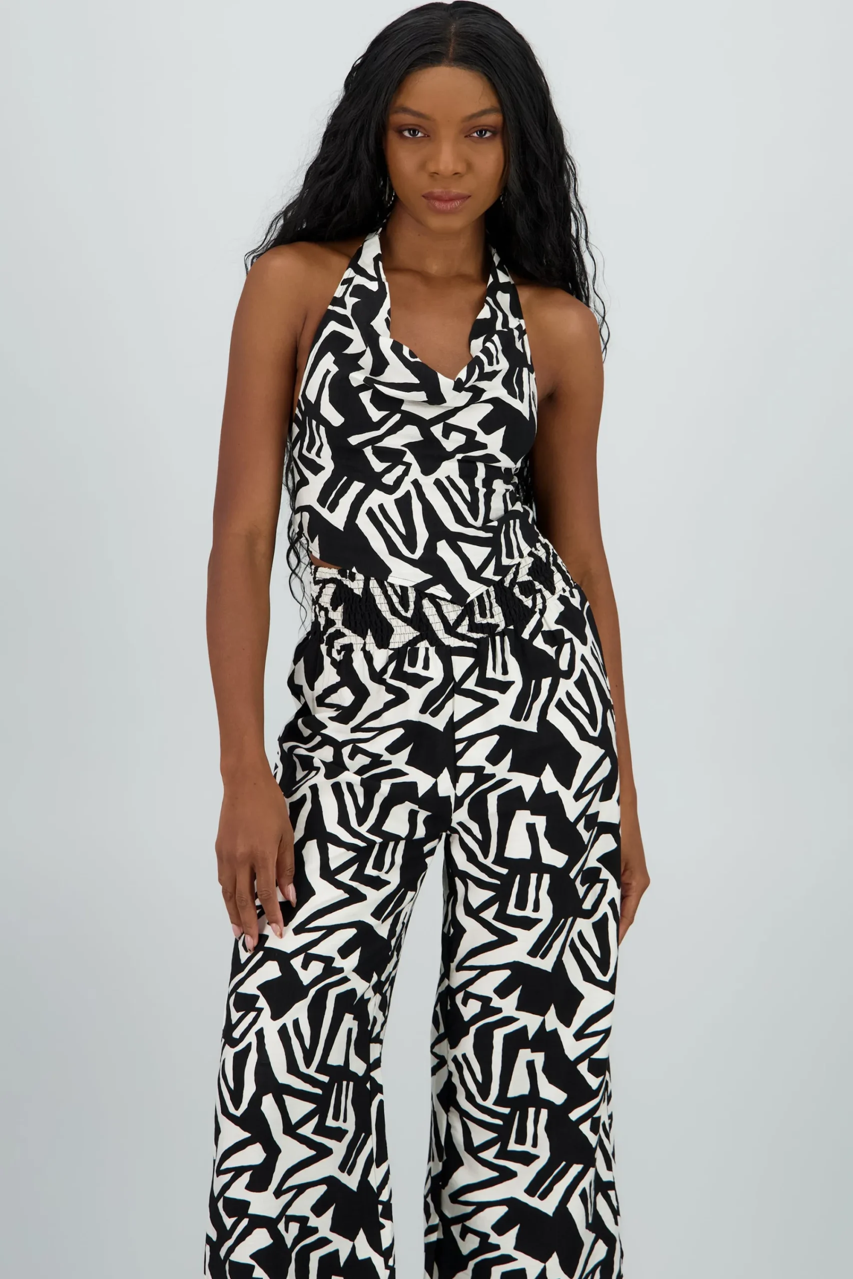Shasa Halter Top with Print