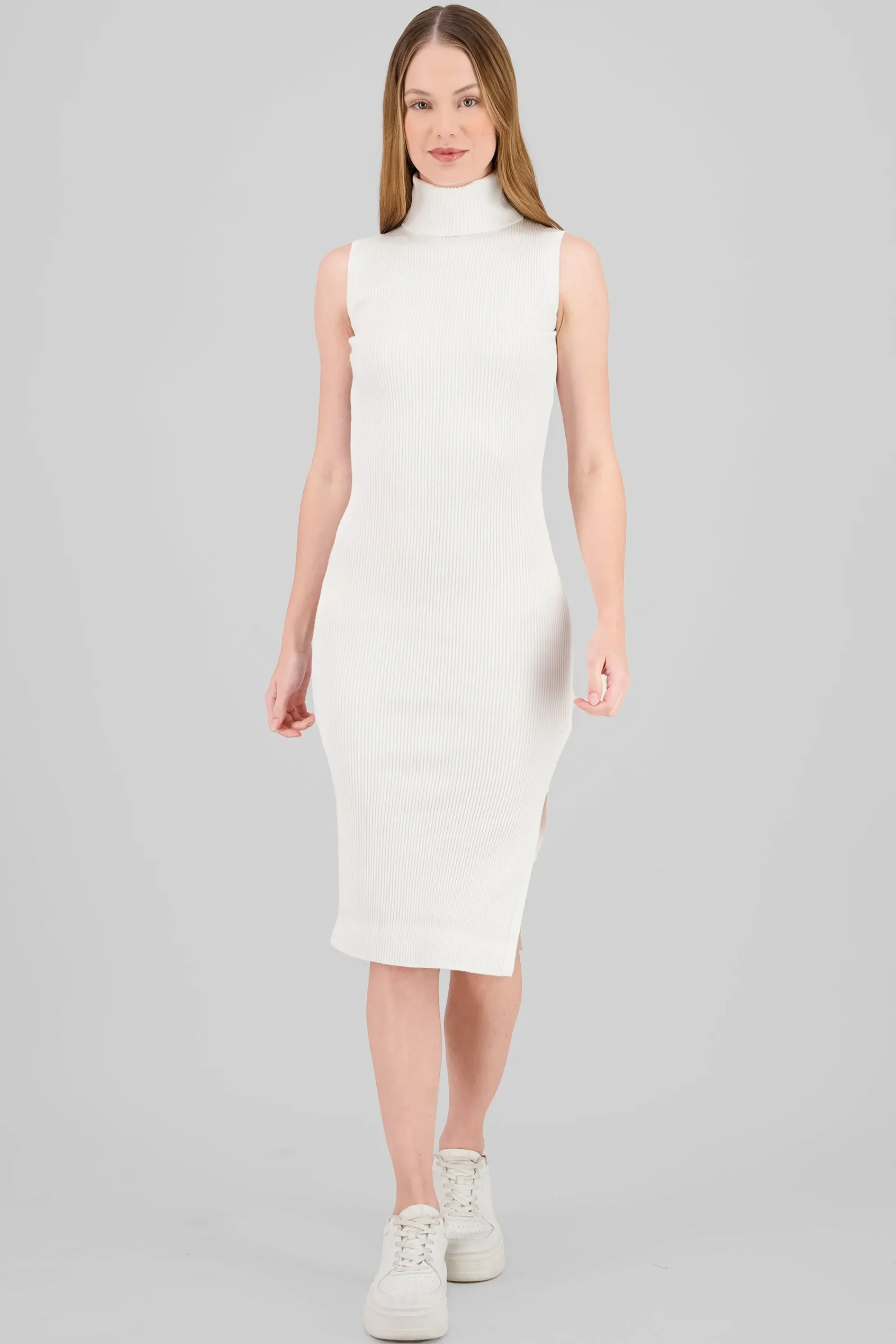 Shasa High Neck Knit Bodycon Dress