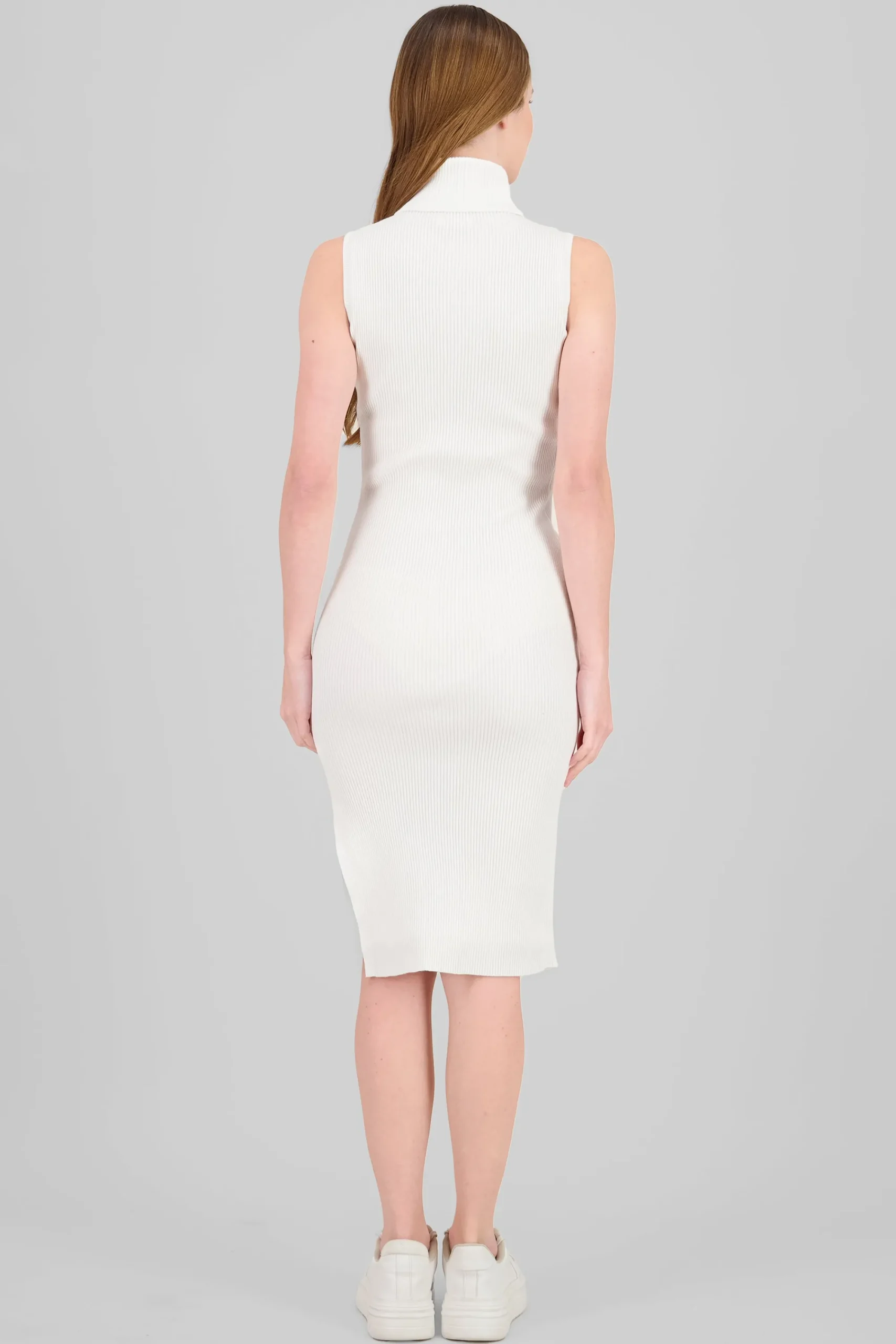Shasa High Neck Knit Bodycon Dress