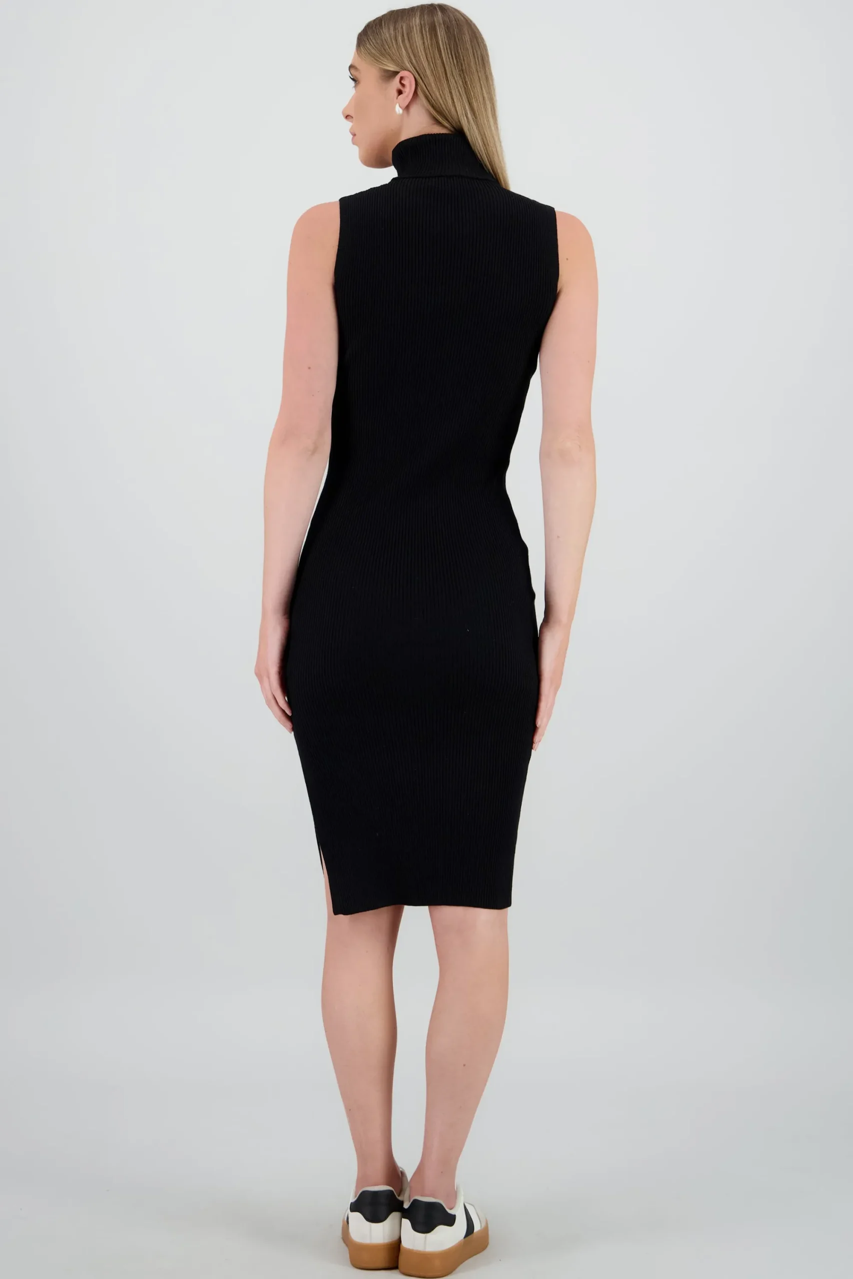 Shasa High Neck Knit Bodycon Dress