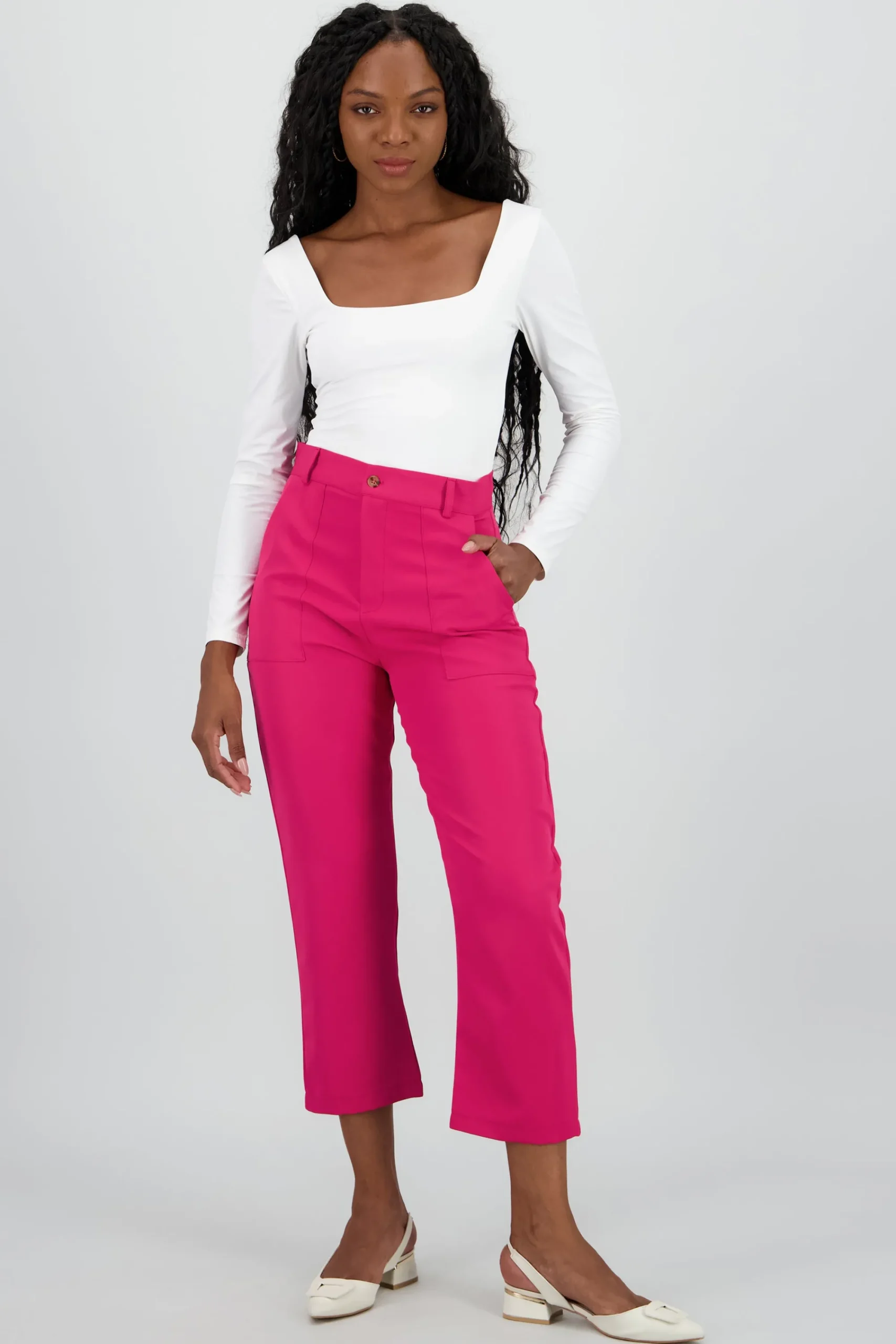 Shasa Highwaisted capri pant with pockets