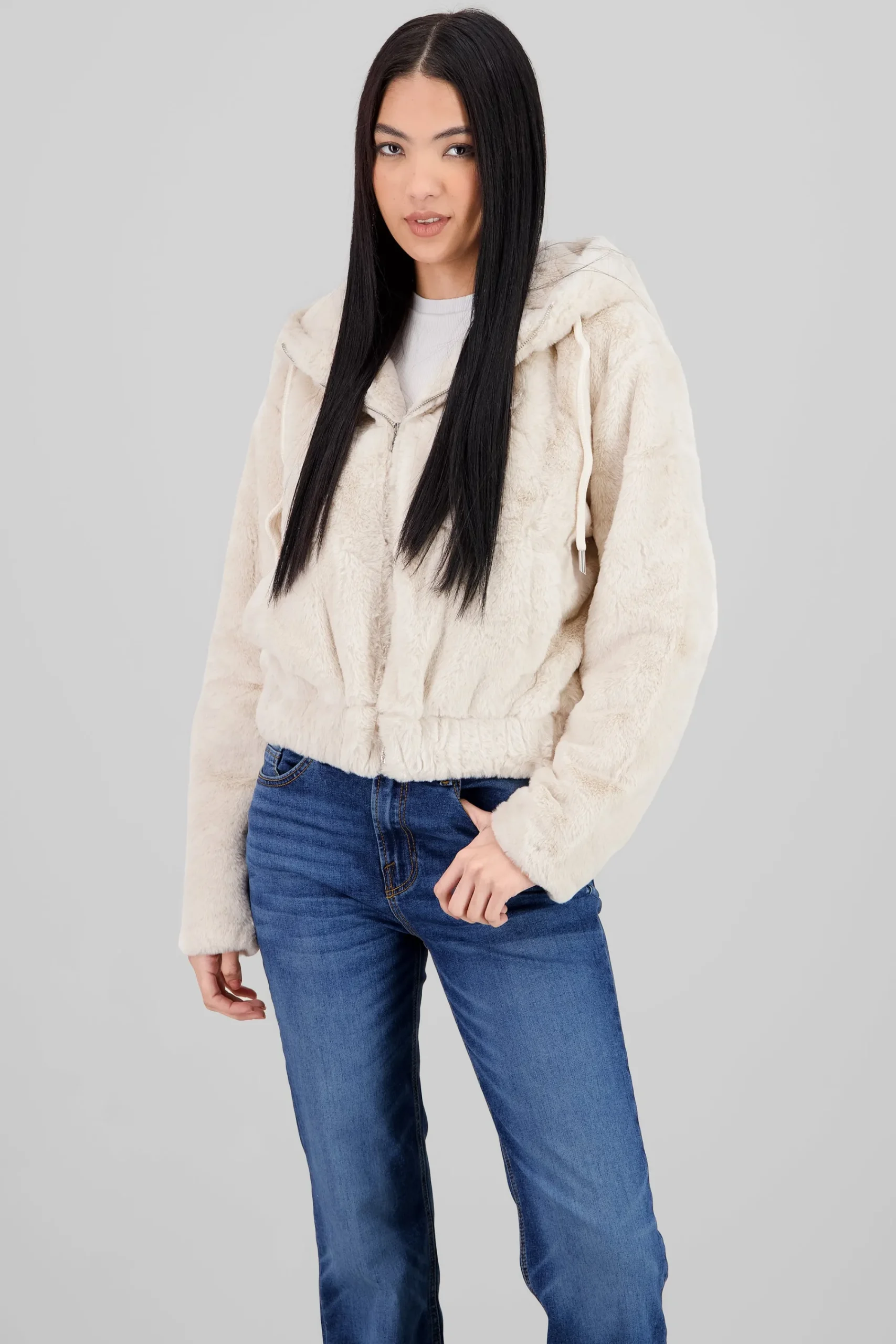 Shasa Hooded Fleece Bomber Jacket